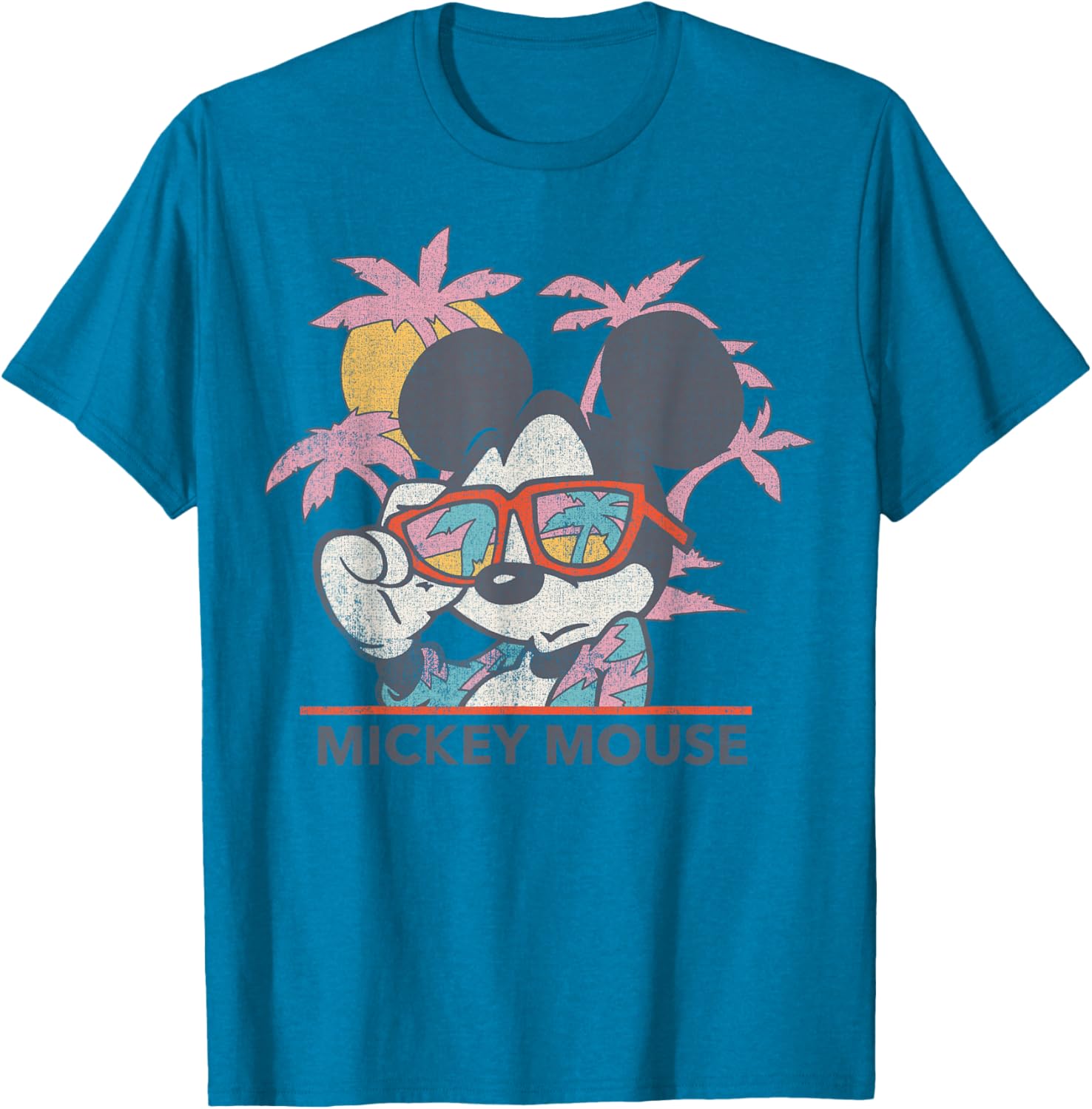 Disney Mickey Mouse Tropical Portrait T-Shirt for Fun Summer Style - 8