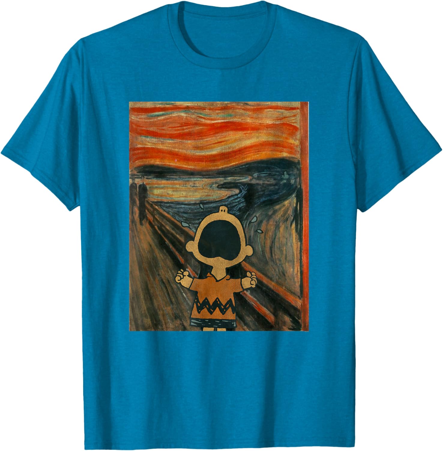 Artsy Peanuts Charlie Brown Scream T-Shirt for Fun Casual Wear - 14