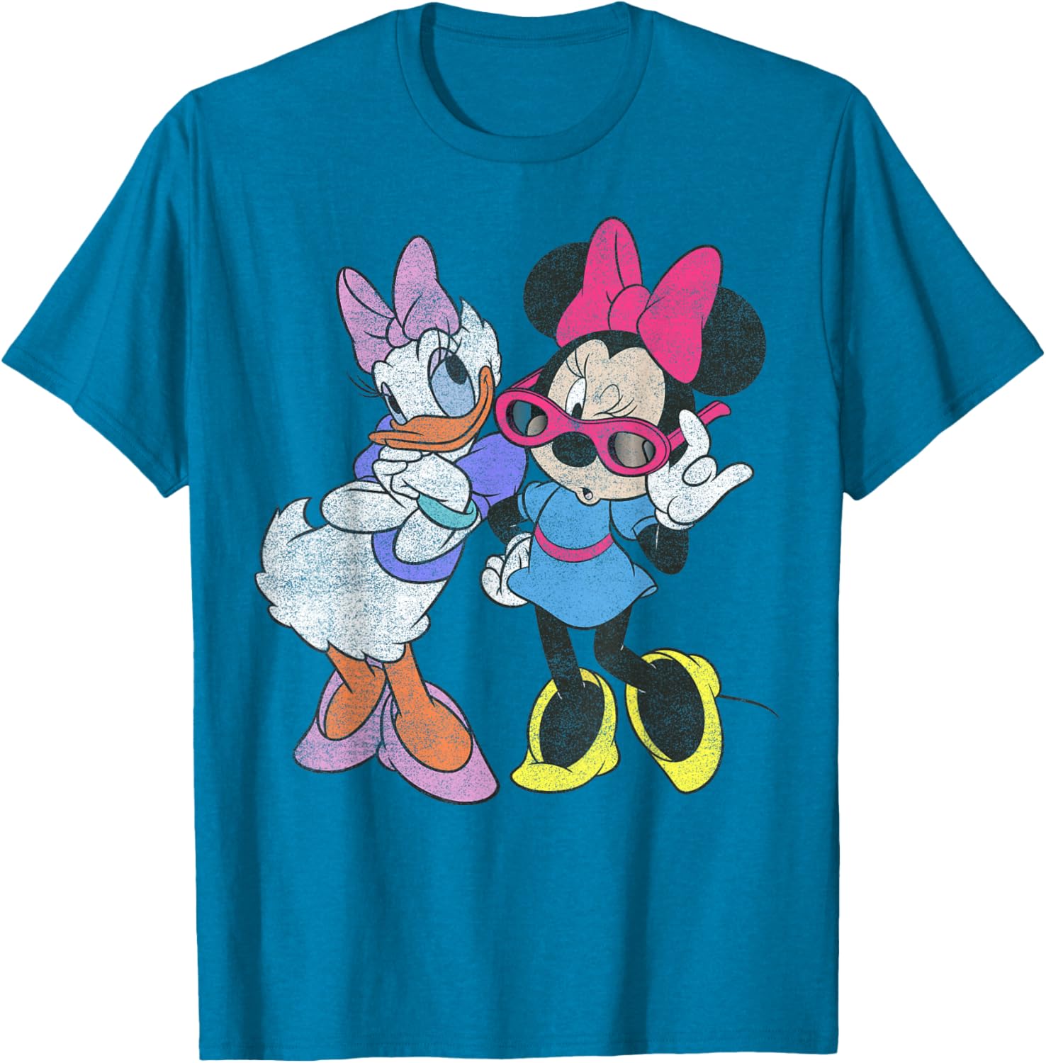 Disney Mickey and Friends Daisy and Minnie Short Sleeve T-Shirt for Kids - 7