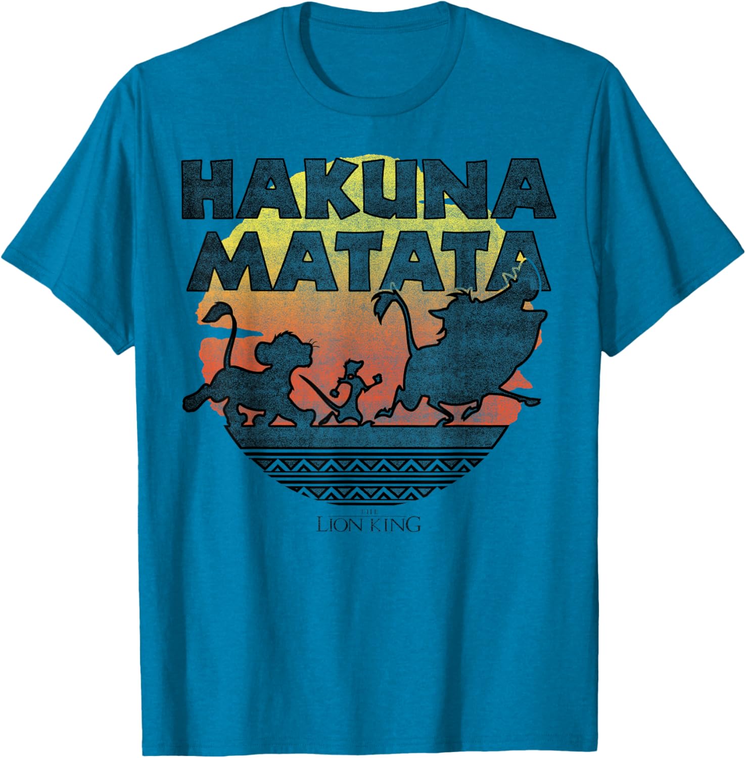 Disney The Lion King Hakuna Matata Sunset Silhouette T-Shirt for Fans - 6