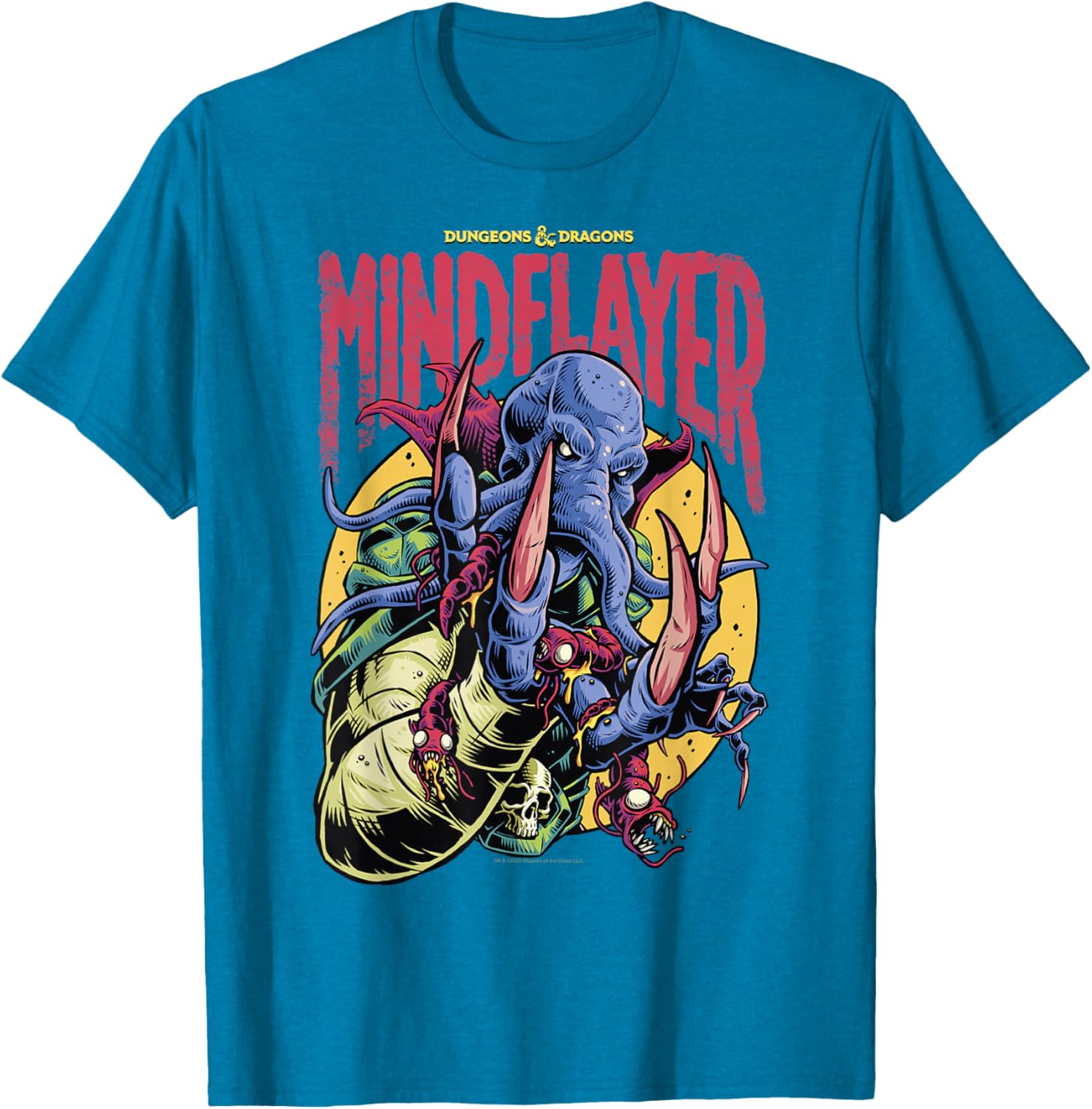 Dungeons and Dragons Mindflayer Logo T-Shirt for RPG Fans and Gamers - 5