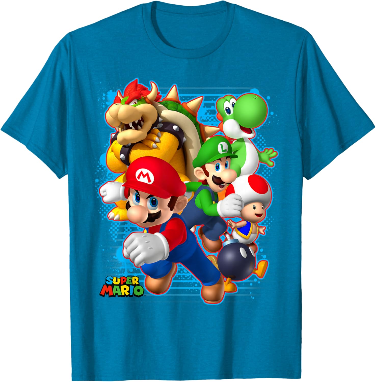 Nintendo Super Mario Luigi Bowser Spray Paint T-Shirt for Gamers - 10