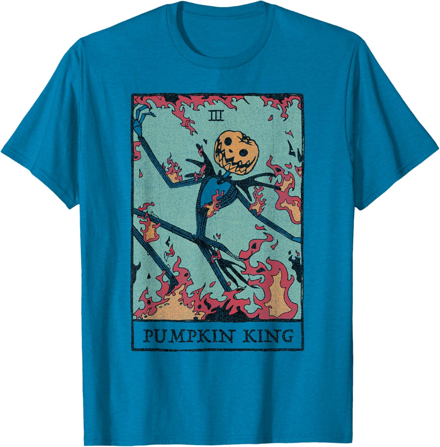 Disney Nightmare Before Christmas Pumpkin King Tarot T-Shirt for Fans - 9