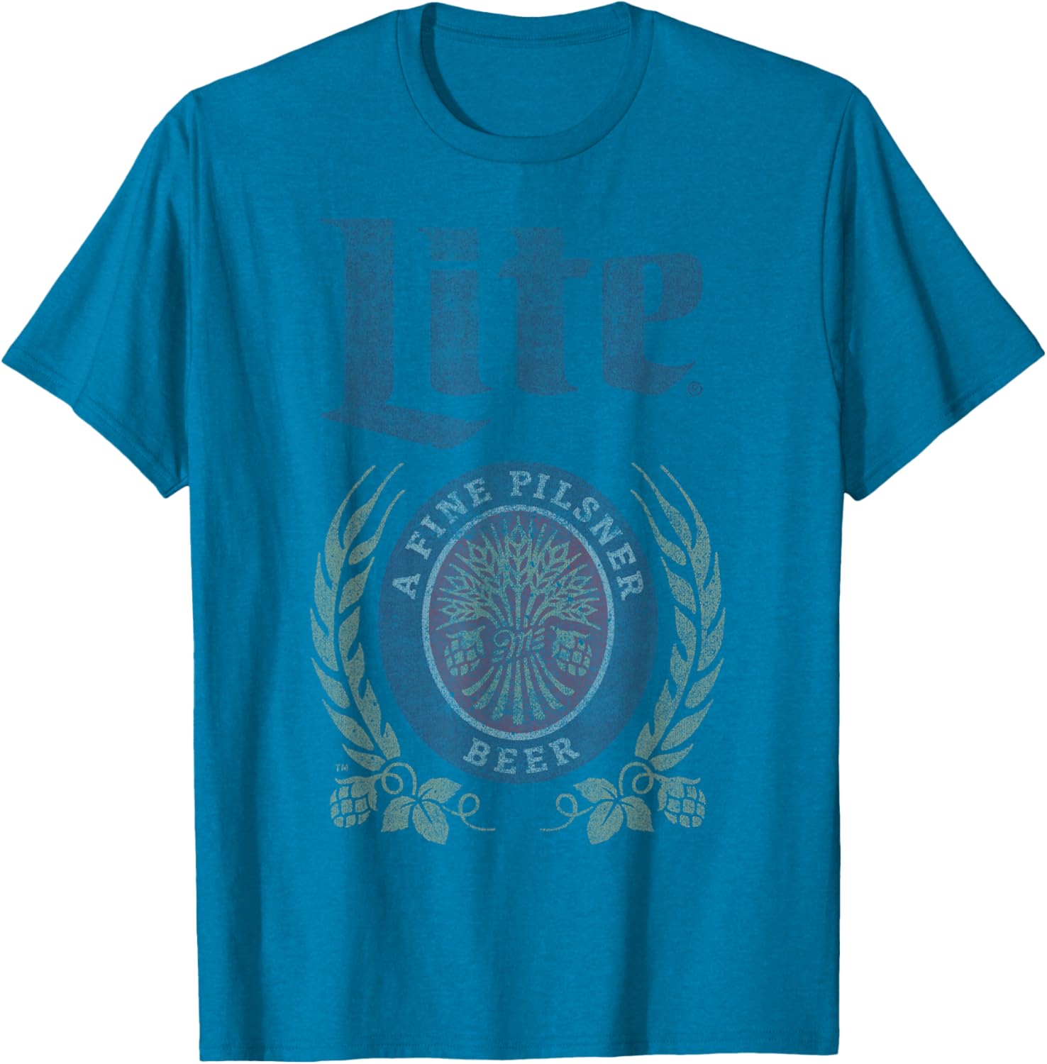 Coors Miller Lite Fine Pilsner Logo T-Shirt for Casual Style Fans - 2