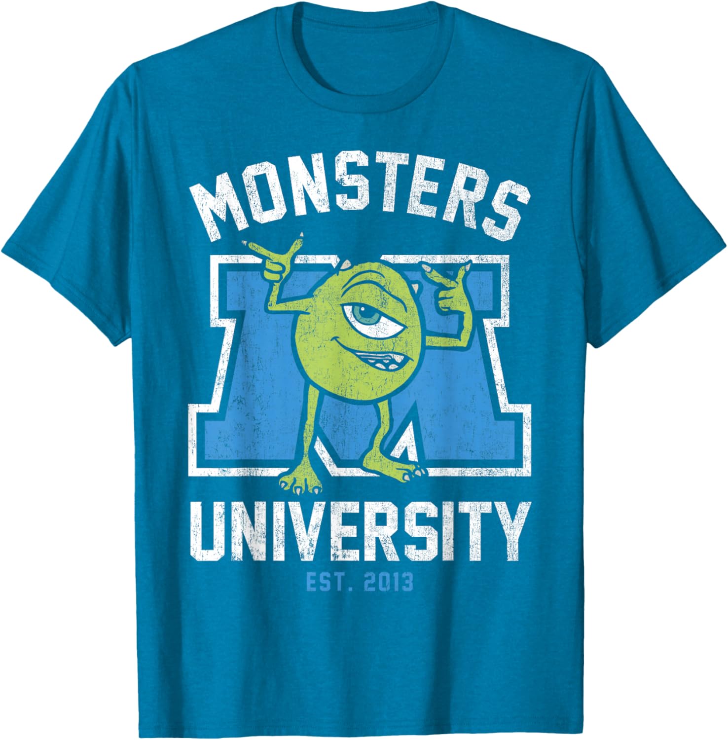 Disney Pixar Monsters University Mike Logo T-Shirt for Fans and Students - 11
