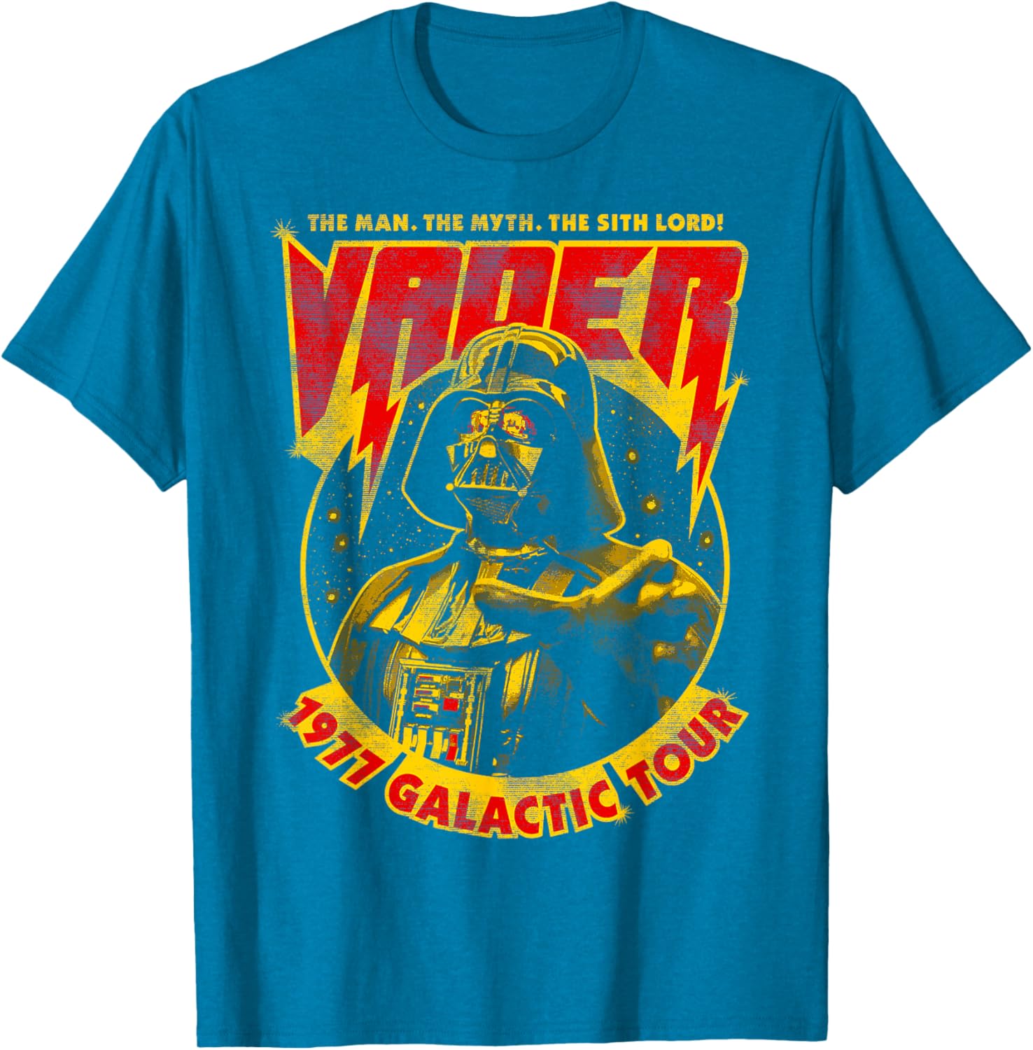 Darth Vader 1977 Galactic Tour Poster T-Shirt for Star Wars Fans - 5