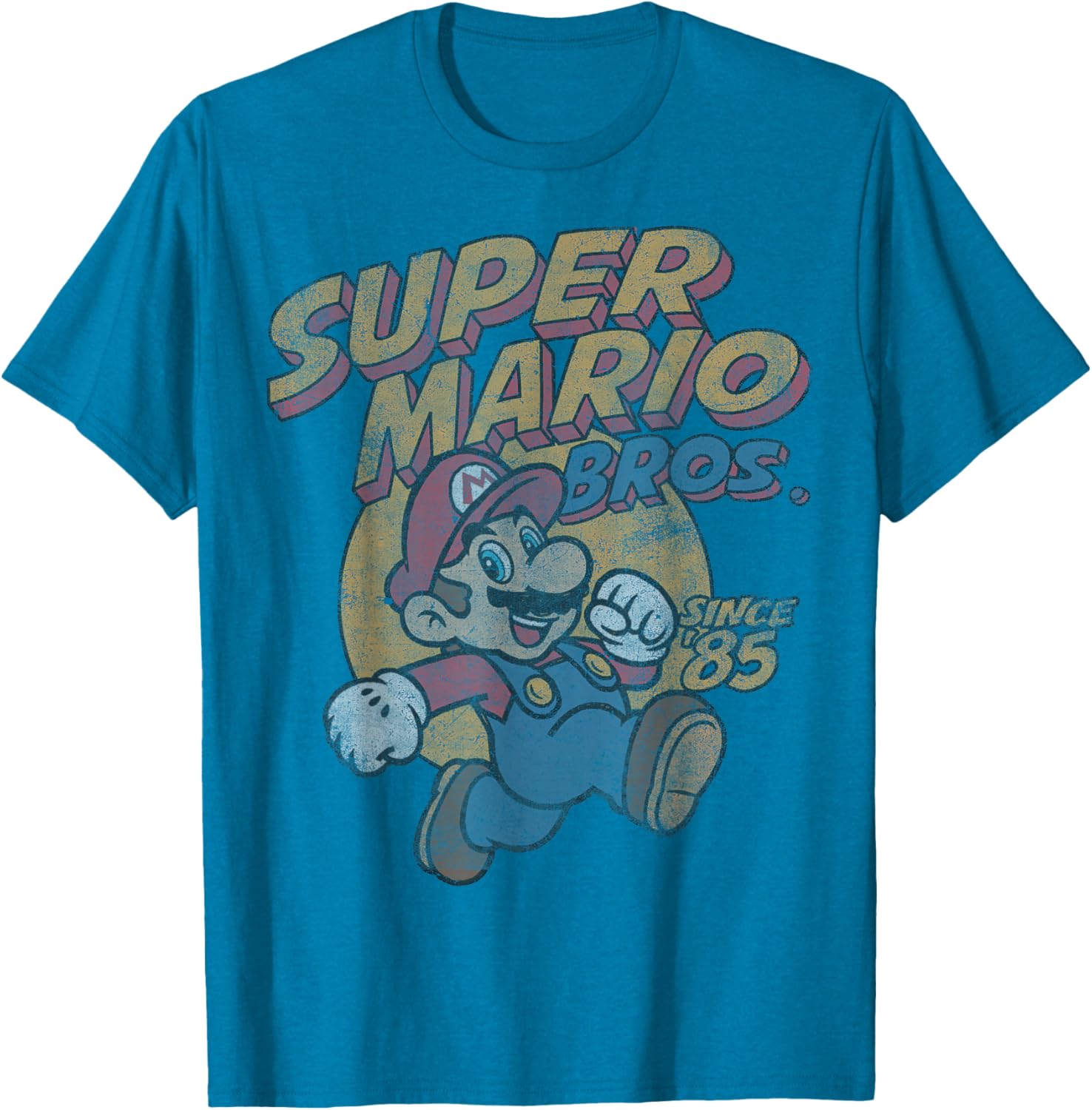 Super Mario Bros Since 85 Vintage Poster T-Shirt for Gaming Fans - 7