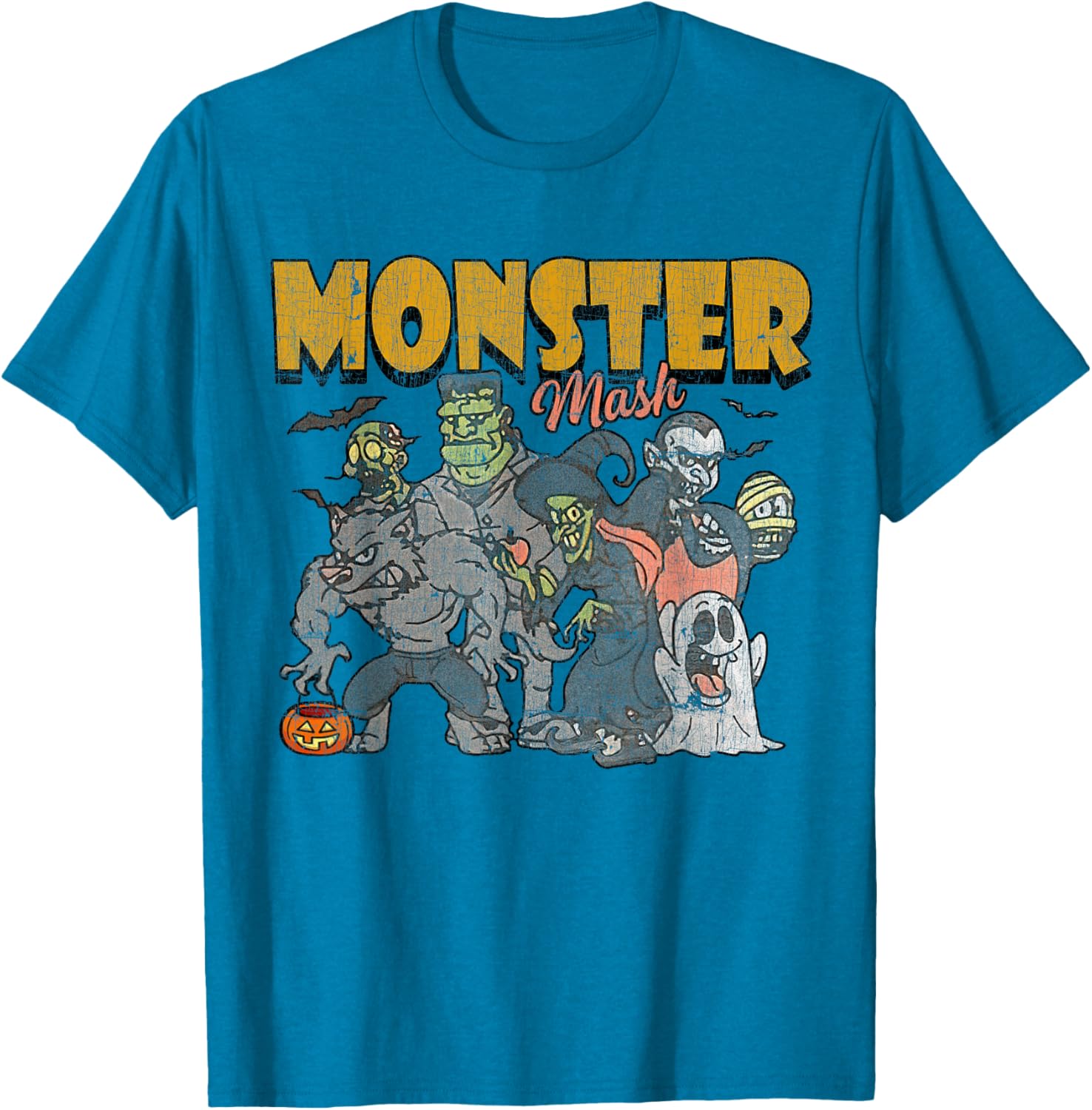 Funny Vintage Ghost Halloween T-Shirt - Monster Mash Design for Spooky Fun - 17
