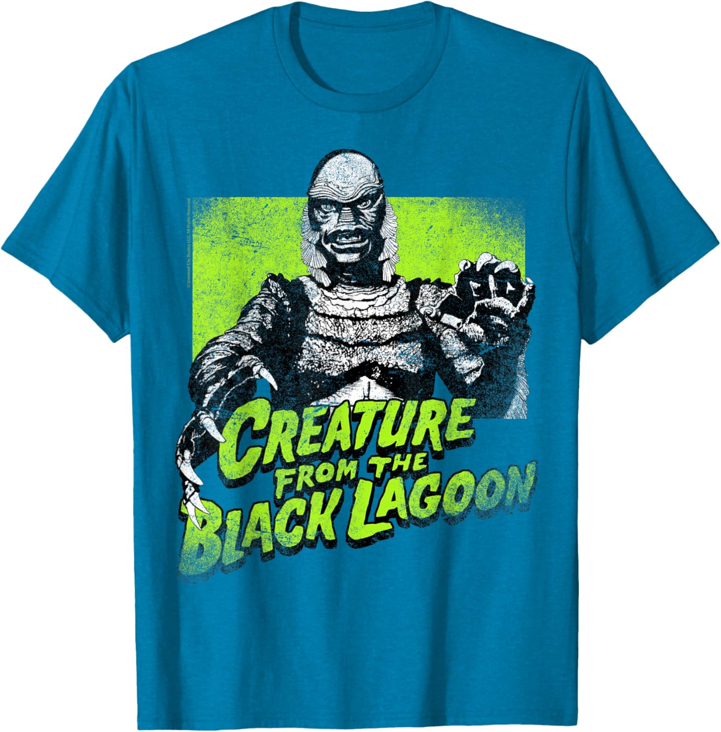 Universal Monsters Creature From The Black Lagoon Green T-Shirt for Fans - 1