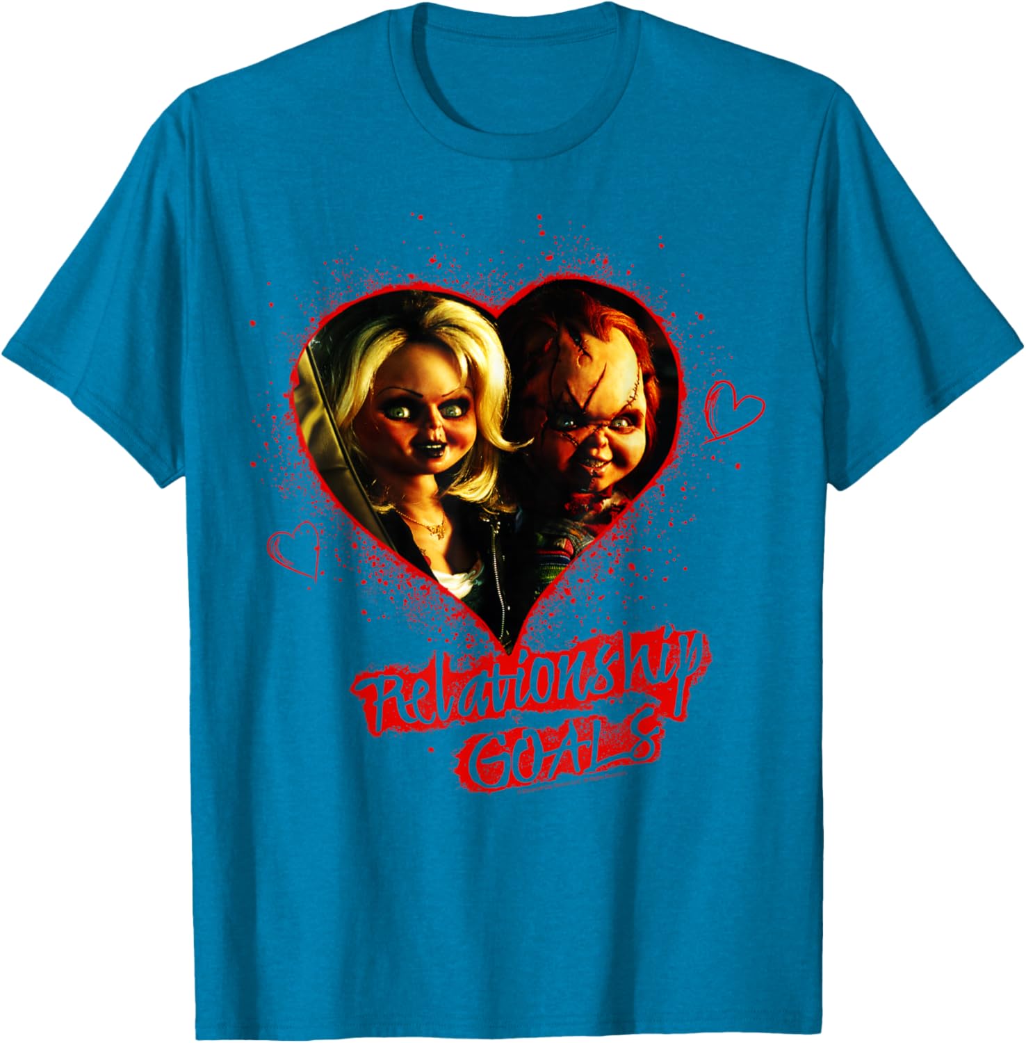 Child's Play Chucky and Tiffany Relationship Goals T-Shirt for Kids - 6