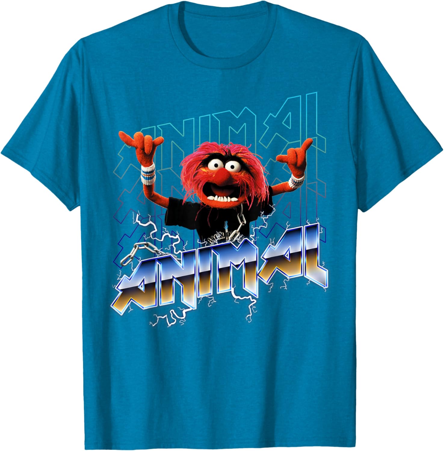 Disney Muppets Animal Vintage Rock Metal Poster T-Shirt for Fans - 6