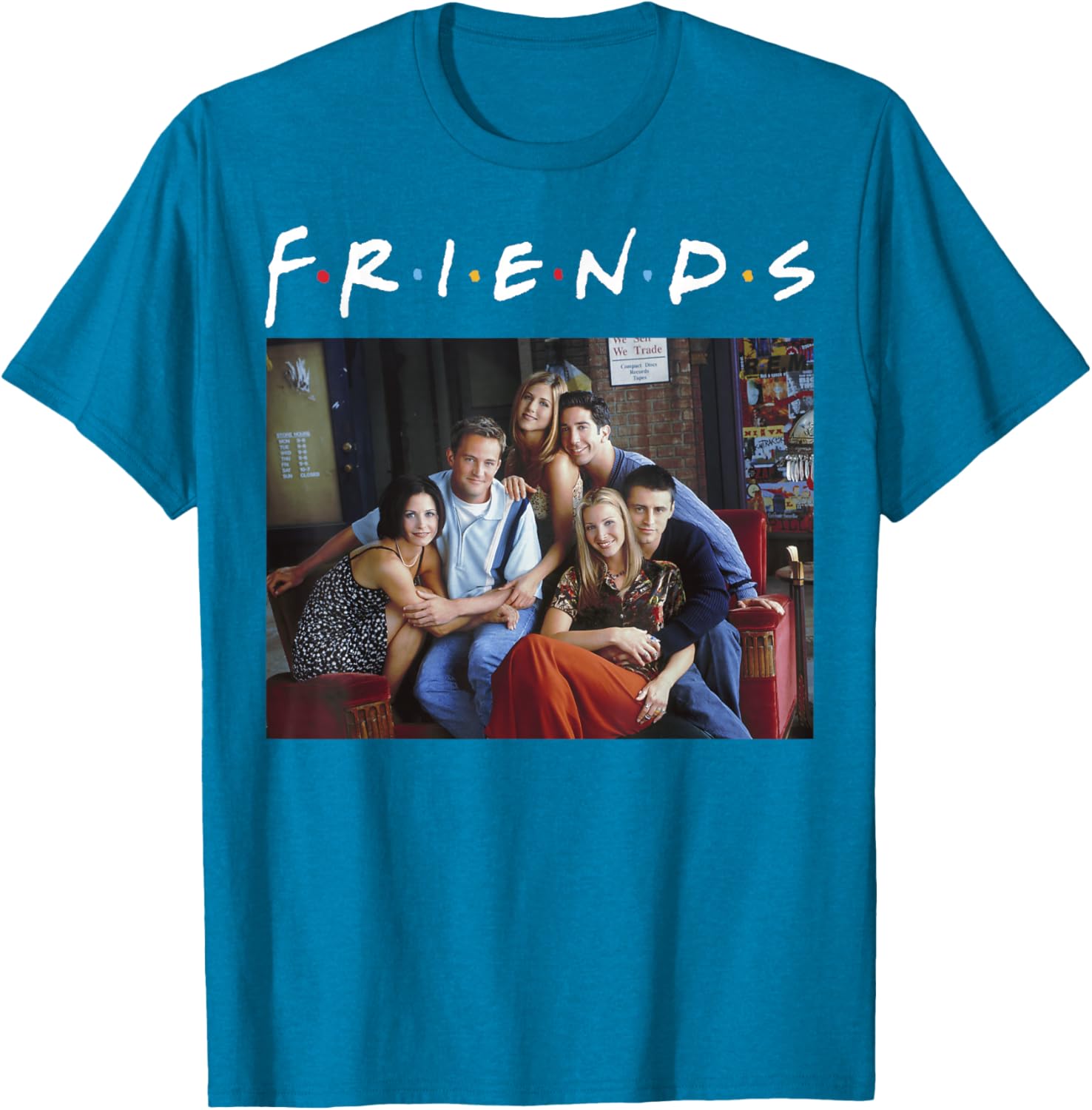 Friends Classic Logo Group Portrait T-Shirt for Fans and Fashionistas - 4