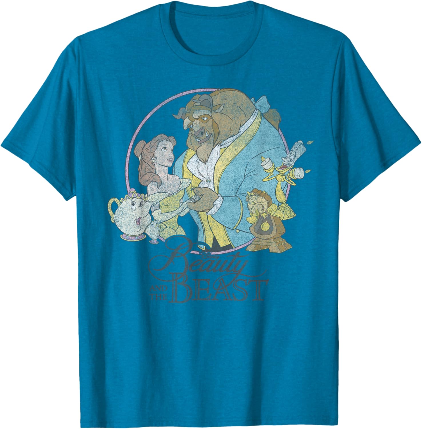Disney Beauty And The Beast Classic Group Shot T-Shirt for Fans - 10