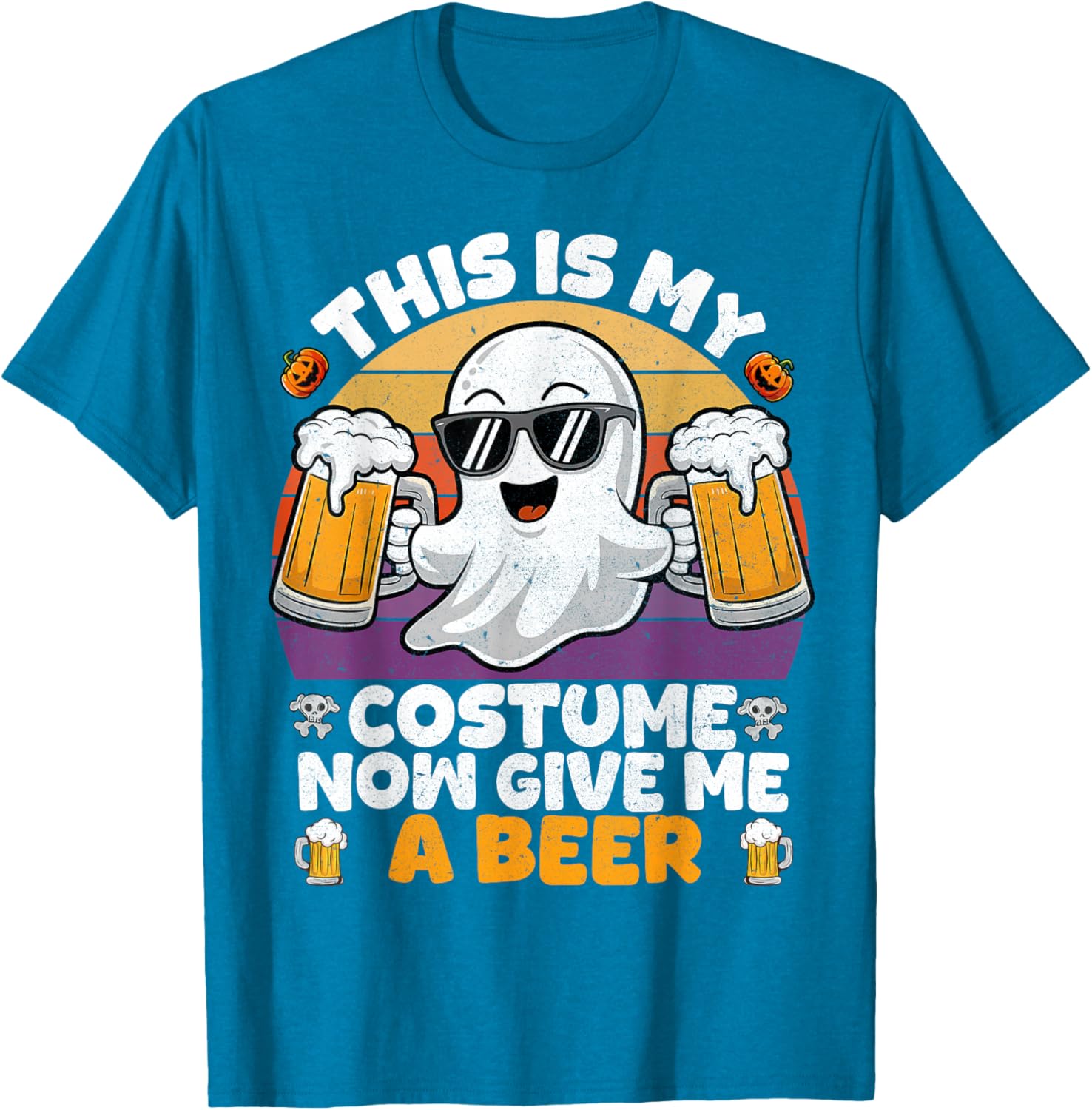 Funny Vintage Boo Halloween Costume T-Shirt for Men and Adults - 13