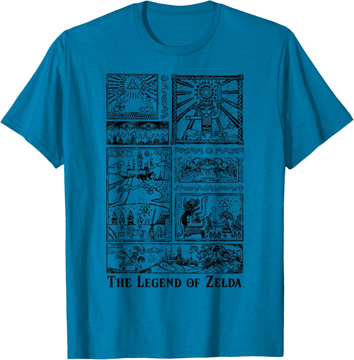Nintendo Zelda Tonal Glyphs T-Shirt for Gamers and Fans of Adventure - 2