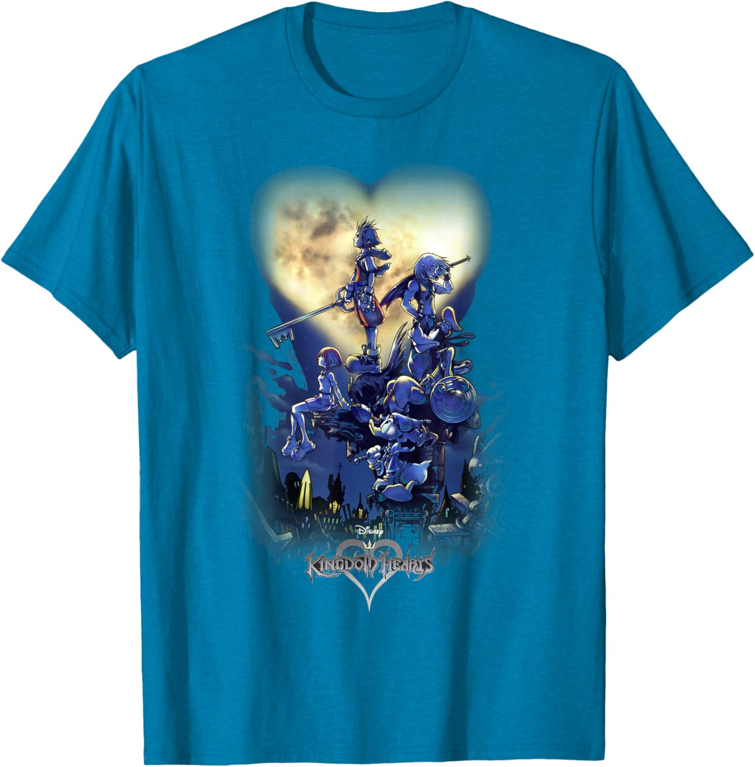 Disney Kingdom Hearts Group Shot Logo T-Shirt for Fans and Gamers - 3