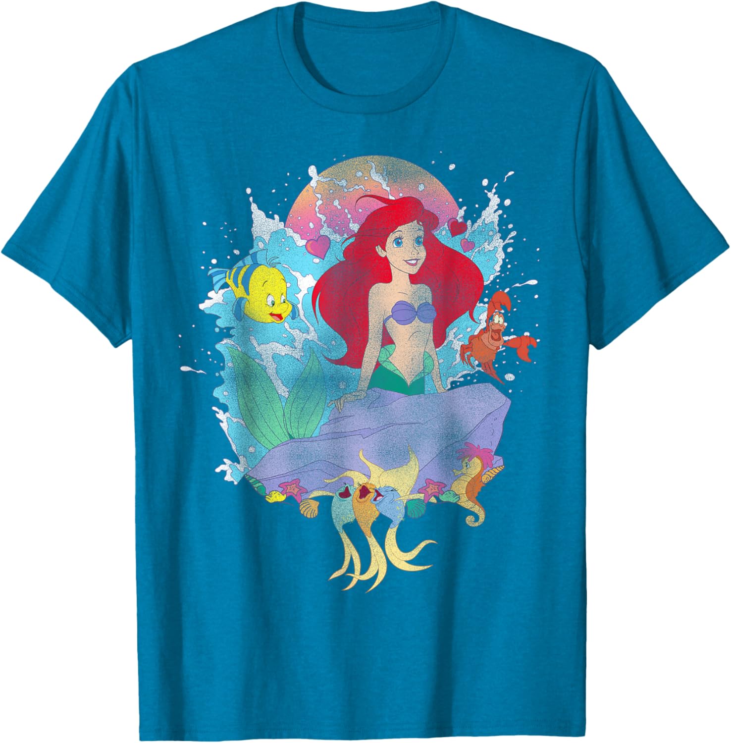 Ariel Splash T-Shirt for Kids - Fun Disney Little Mermaid Apparel - 8