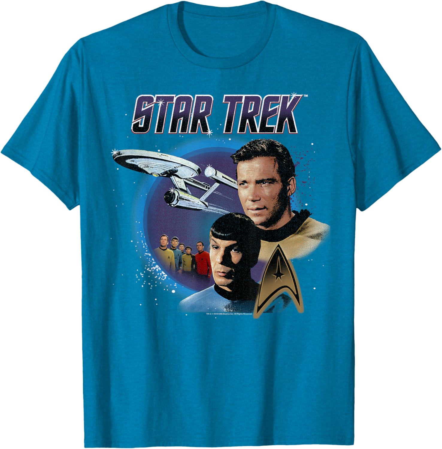 Vintage Star Trek Original Series Enterprise T-Shirt for Fans and Collectors - 1