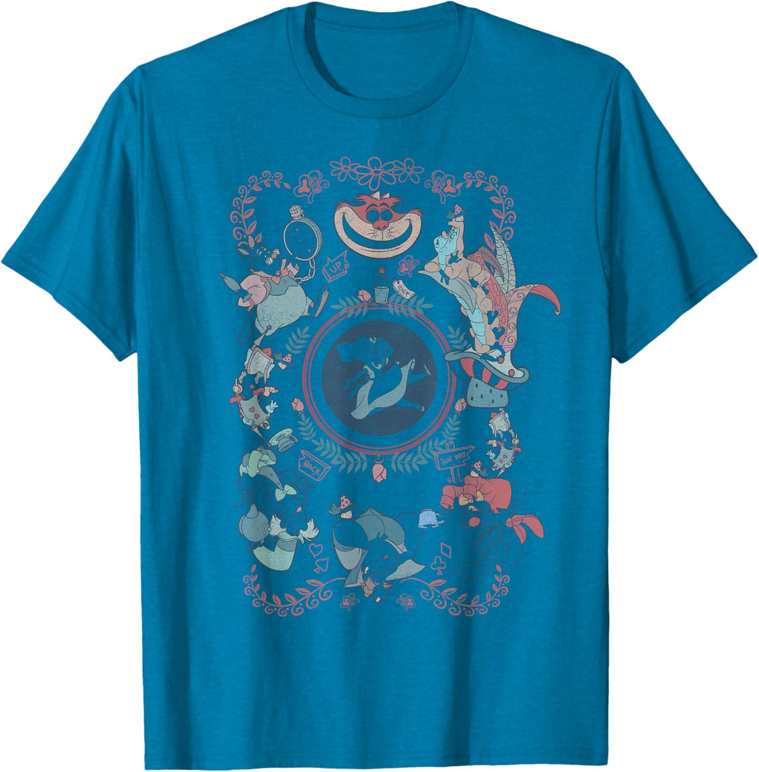 Disney Alice in Wonderland Card Style Mashup T-Shirt for Fans and Collectors - 6