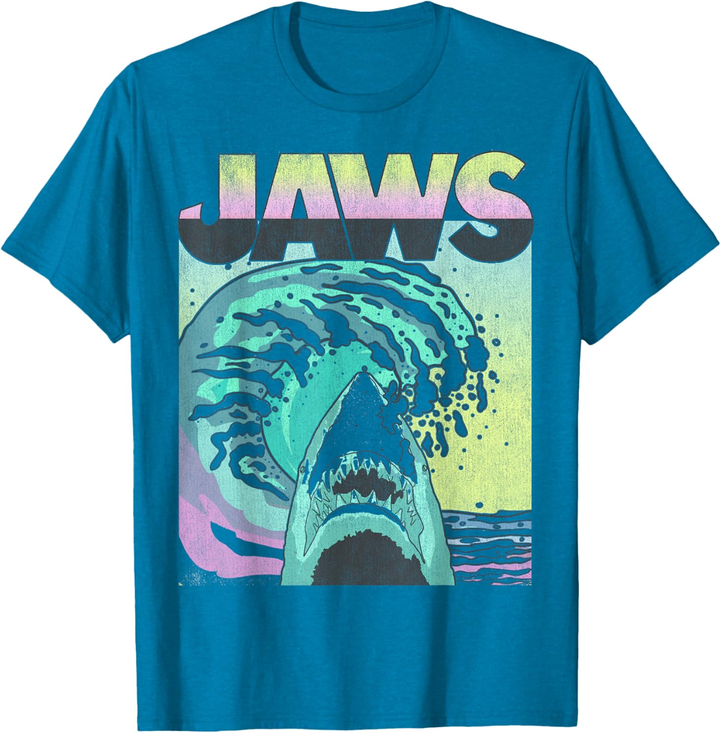 Retro Jaws Wave Poster T-Shirt for Shark Lovers – Stylish & Unique Tee - 3