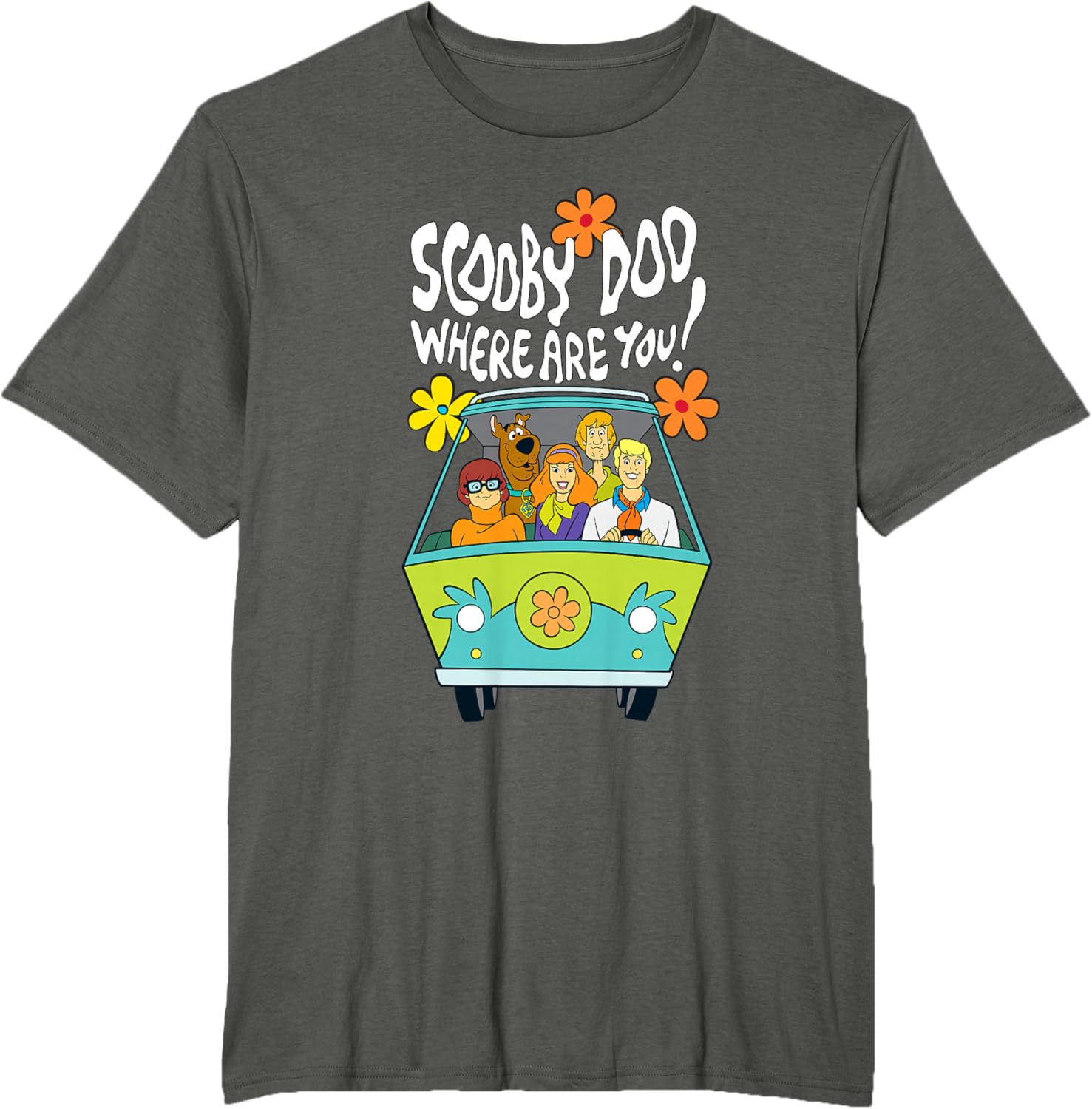 Scooby-Doo Vintage Mystery Machine Floral T-Shirt for Fun Style - 12