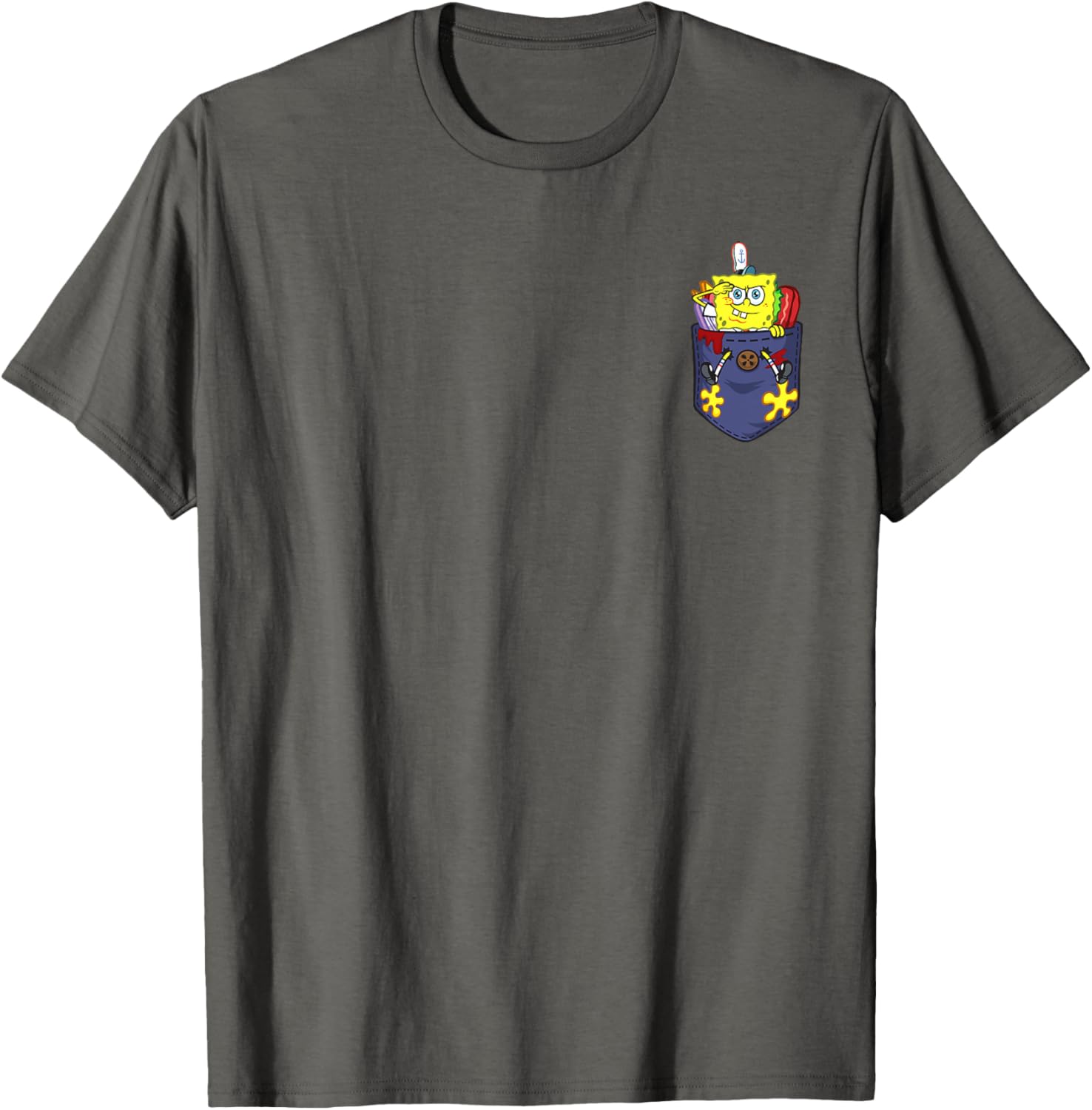 Mademark x SpongeBob SquarePants Cute SpongeBob Out of Food T-Shirt - 20