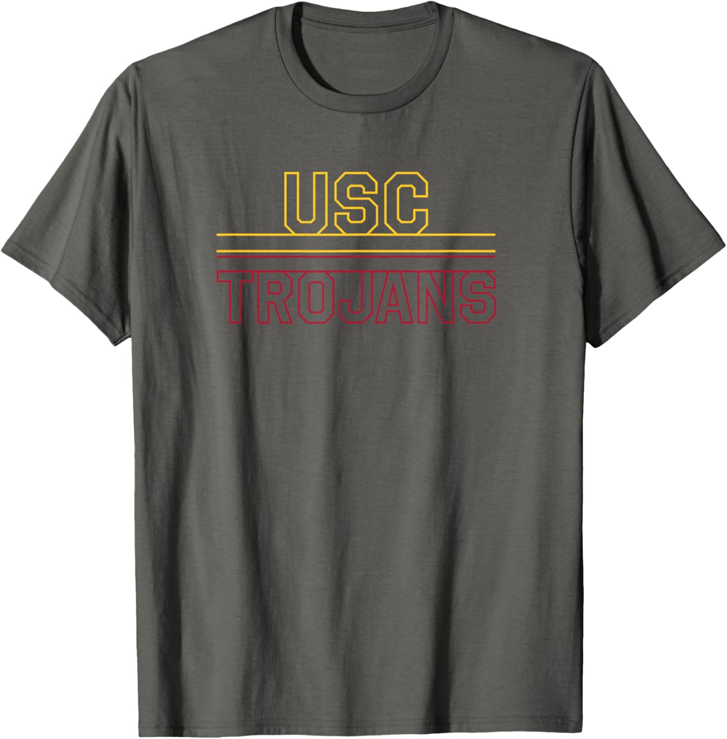 USC Trojans Gold Cardinal T-Shirt with Stack Block Logo for Sports Fans - 5