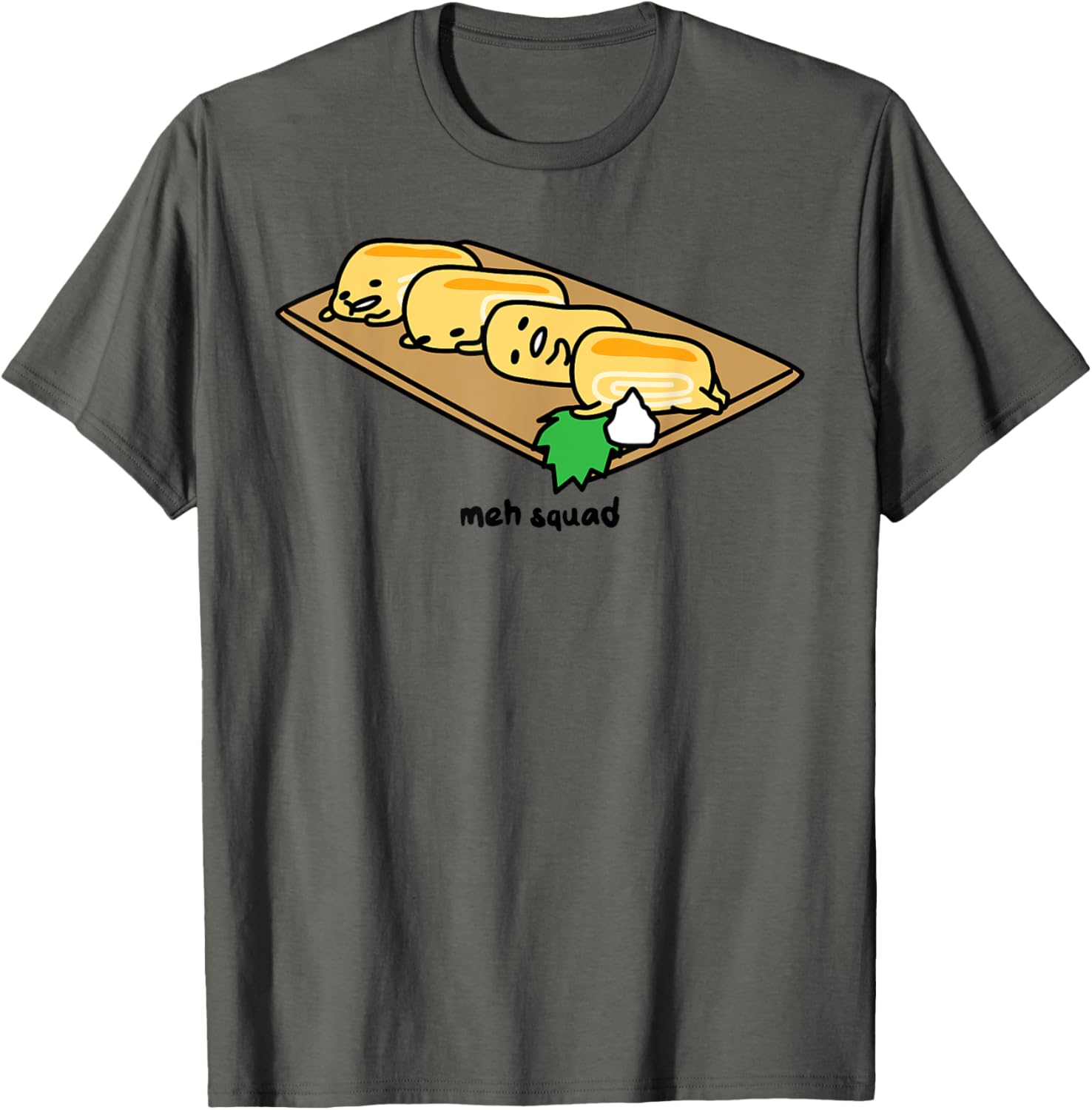 Gudetama Lazy Egg Sushi Tamagoyaki T-Shirt for Fun and Comfort - 12