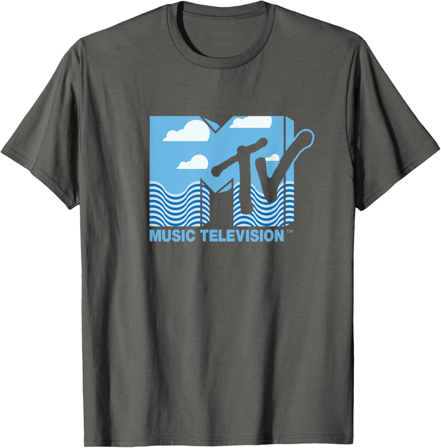 Mademark x MTV Official Logo T-Shirt with Water, Clouds & Blue Sky - 11