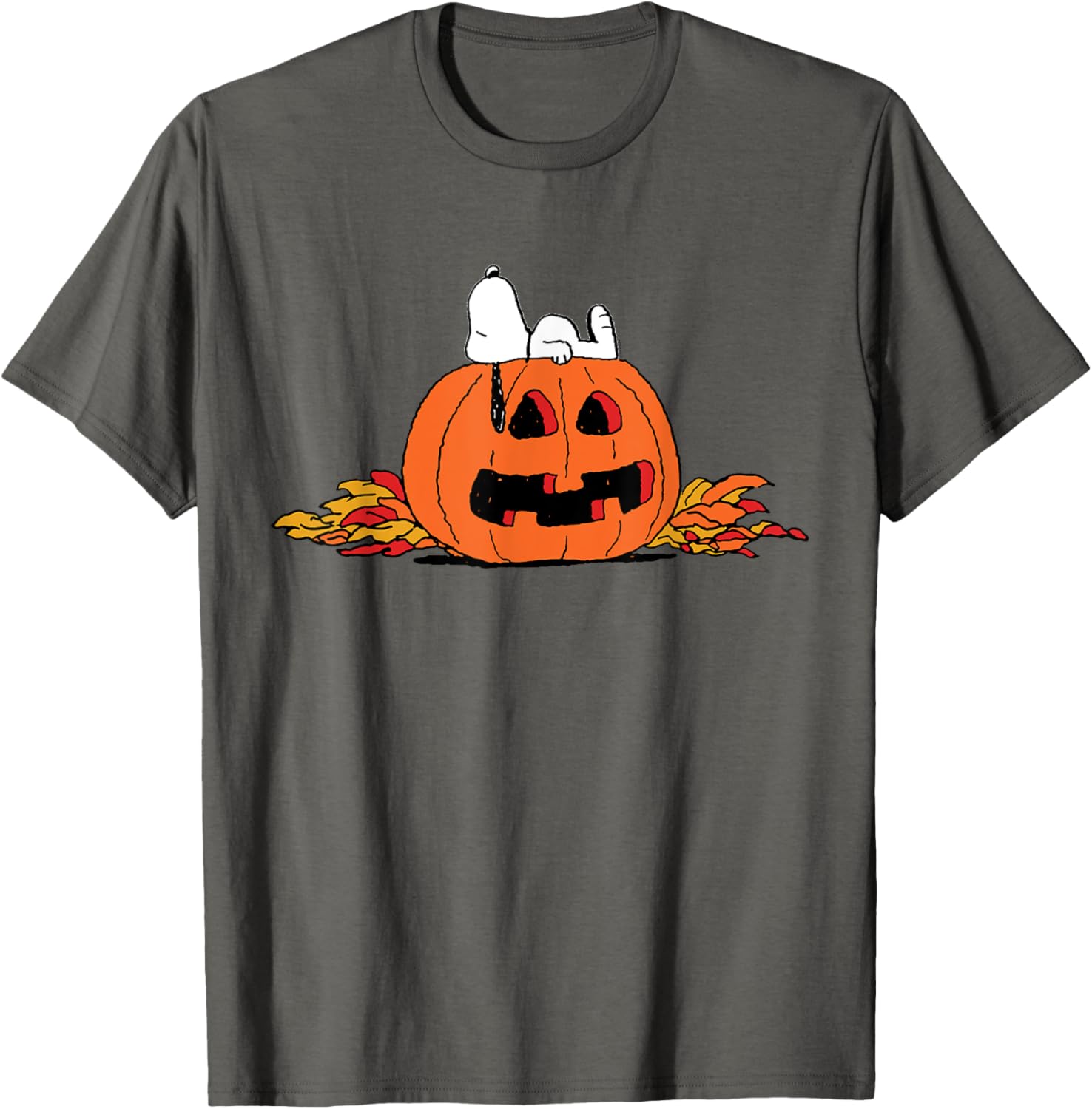 Peanuts Snoopy Lantern Halloween T-Shirt Fun and Festive Apparel - 1
