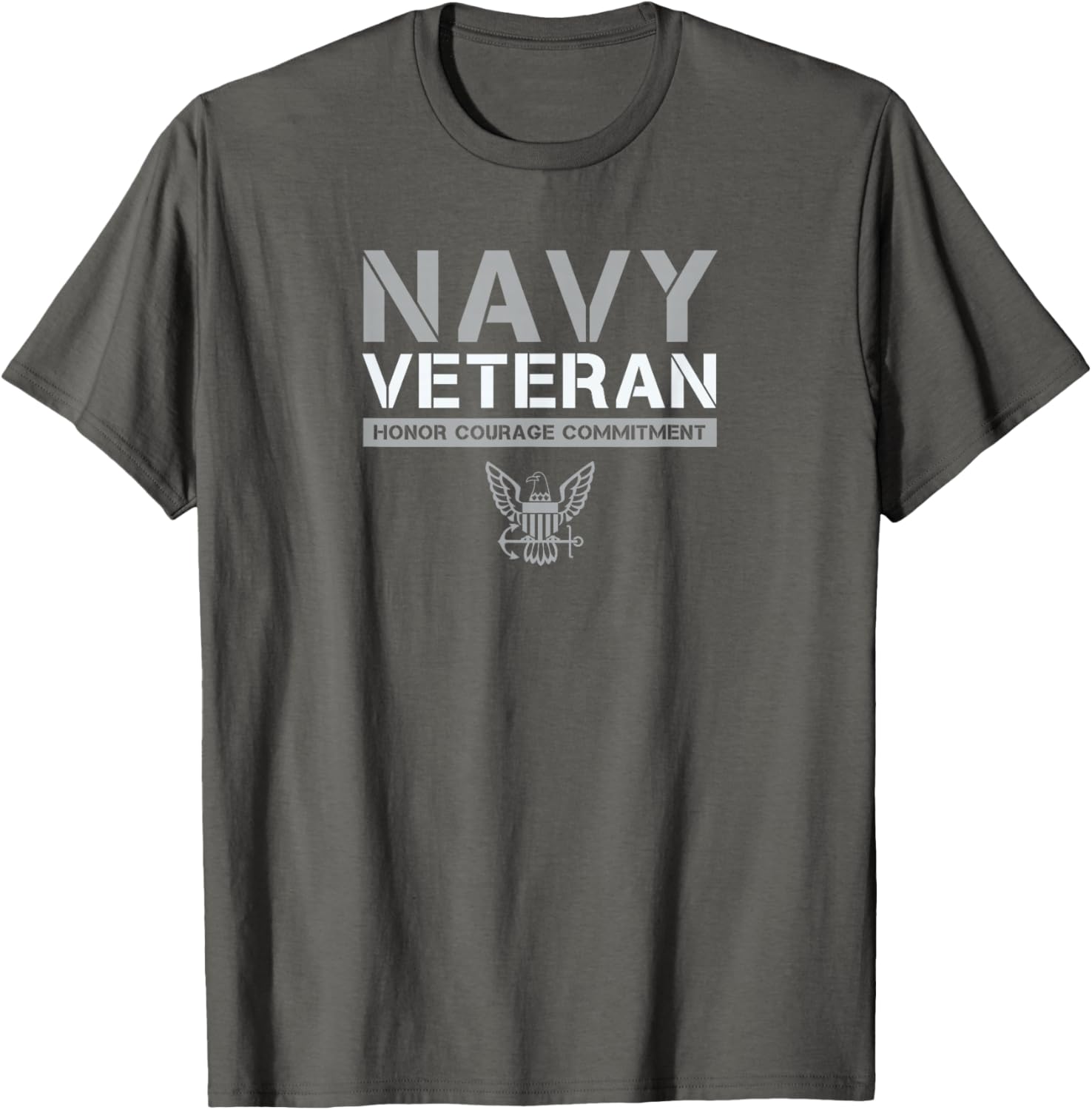 US Navy Veteran Honor Courage Commitment T-Shirt - Stylish Military Apparel - 16
