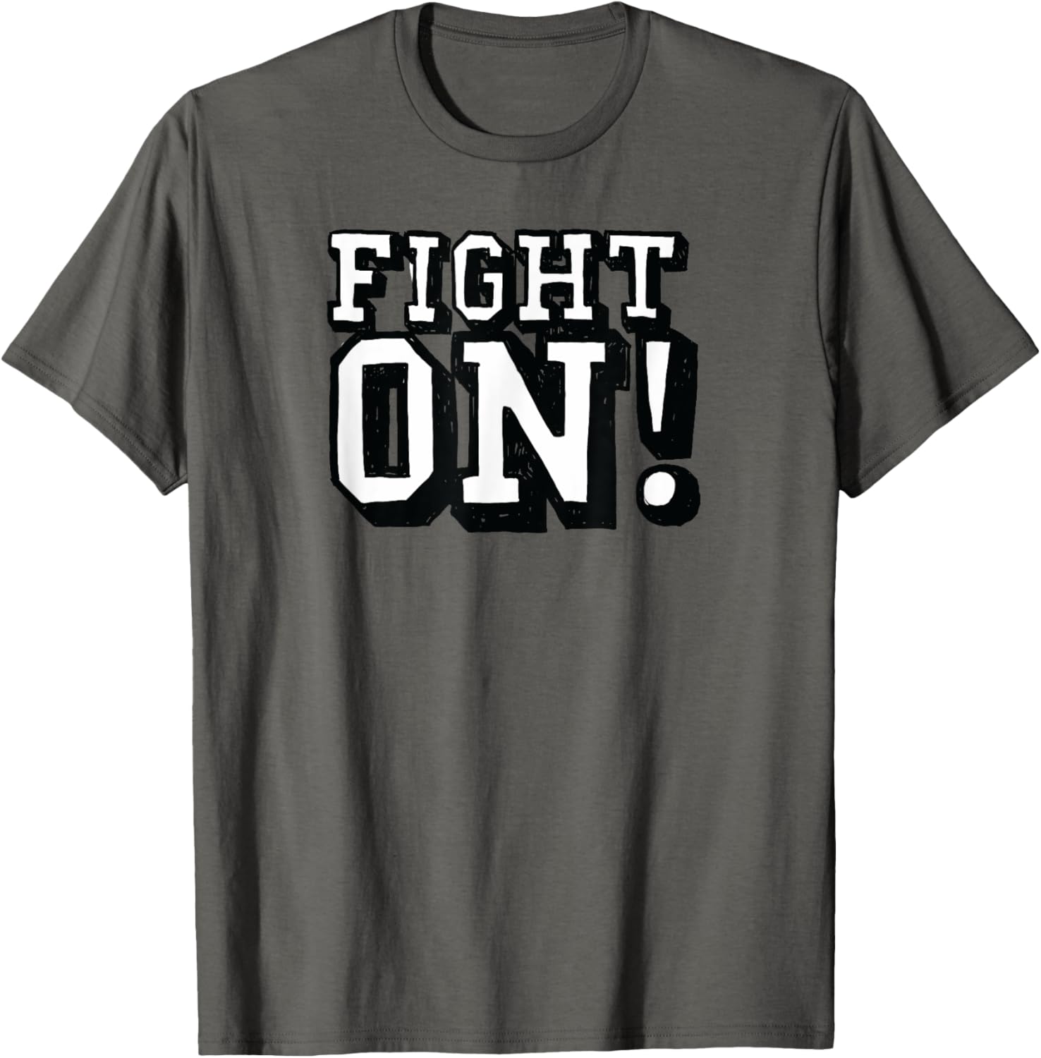 USC Black Cartoon Sketch Fight On T-Shirt for Sports Fans and Outdoors - 1