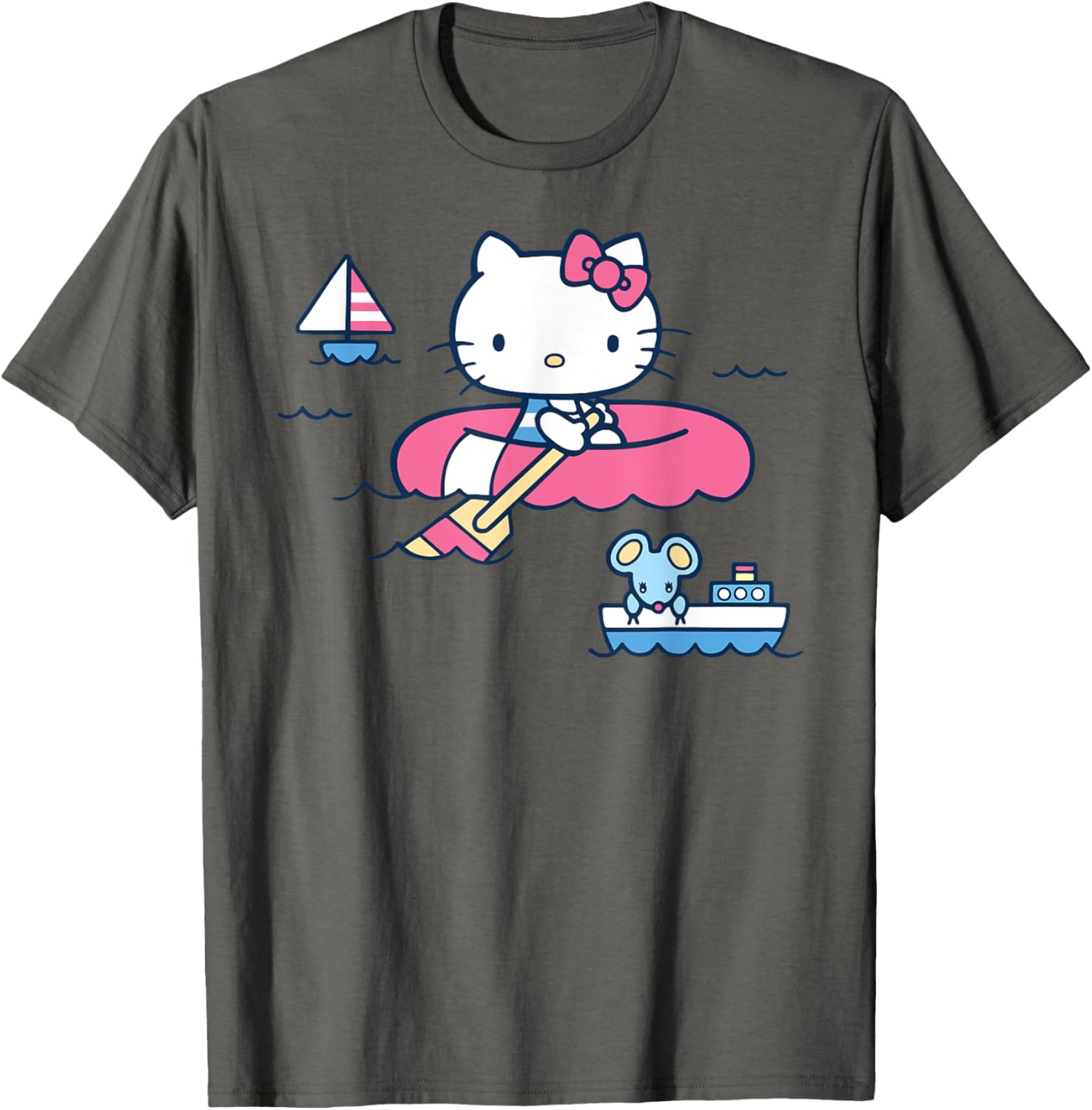 Hello Kitty Summer Boat T-Shirt for All Ages - Fun & Stylish Apparel - 19