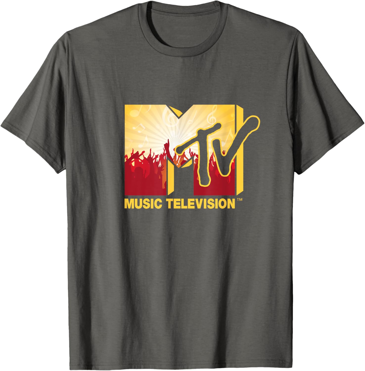 Mademark x MTV Official Logo T-Shirt with Cheerful Party Music Crowd - 2