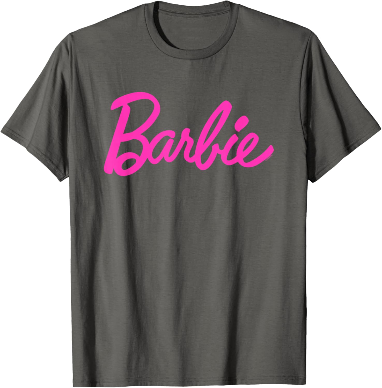 Barbie Classic Script Pink Logo T-Shirt for Trendy Fashion Lovers - 3