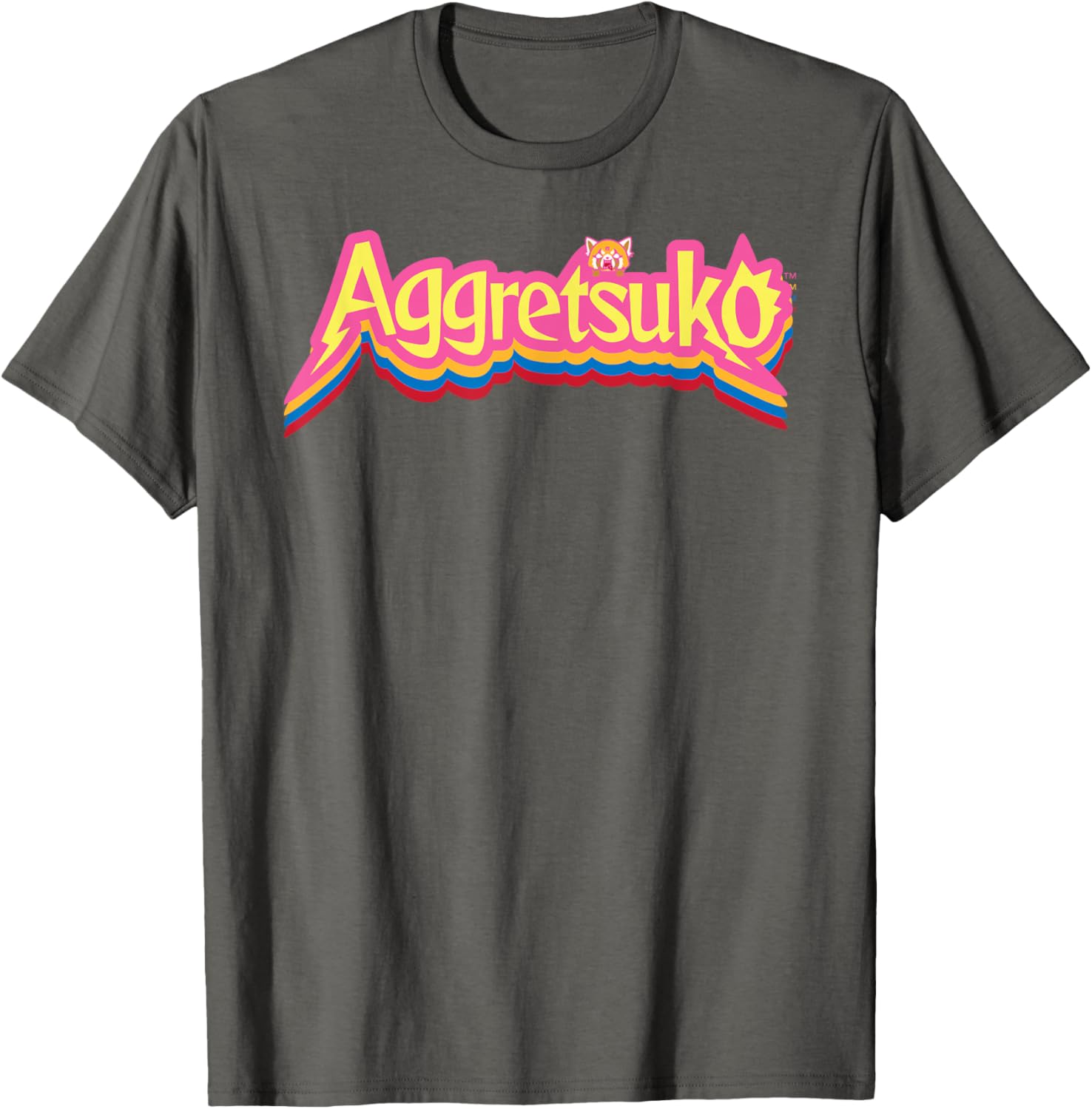 Aggretsuko Logo Colorburst T-Shirt for Fans of Anime and Pop Culture - 5