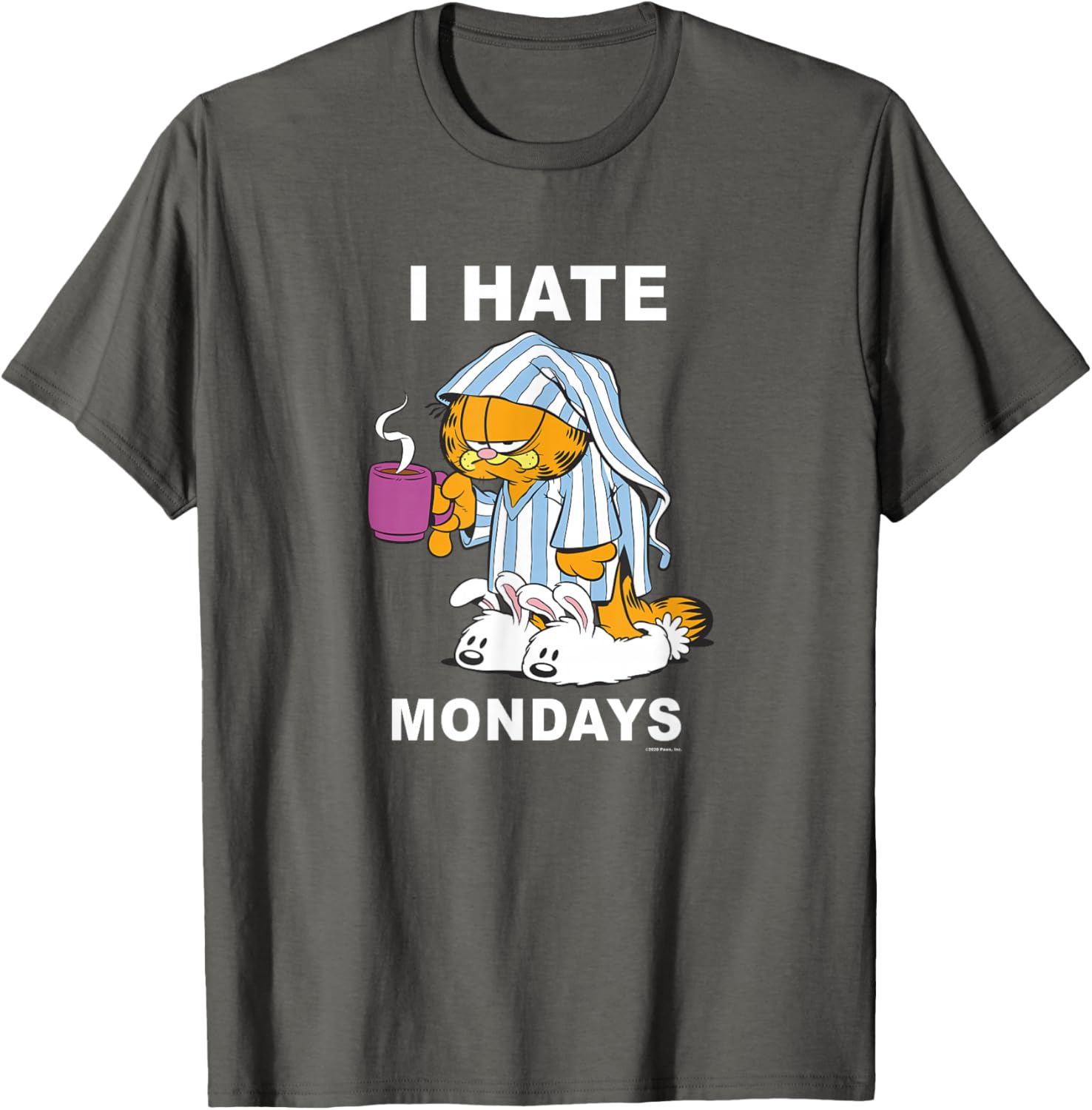 Garfield I Hate Mondays Coffee T-Shirt for Cat Lovers and Fans - 9
