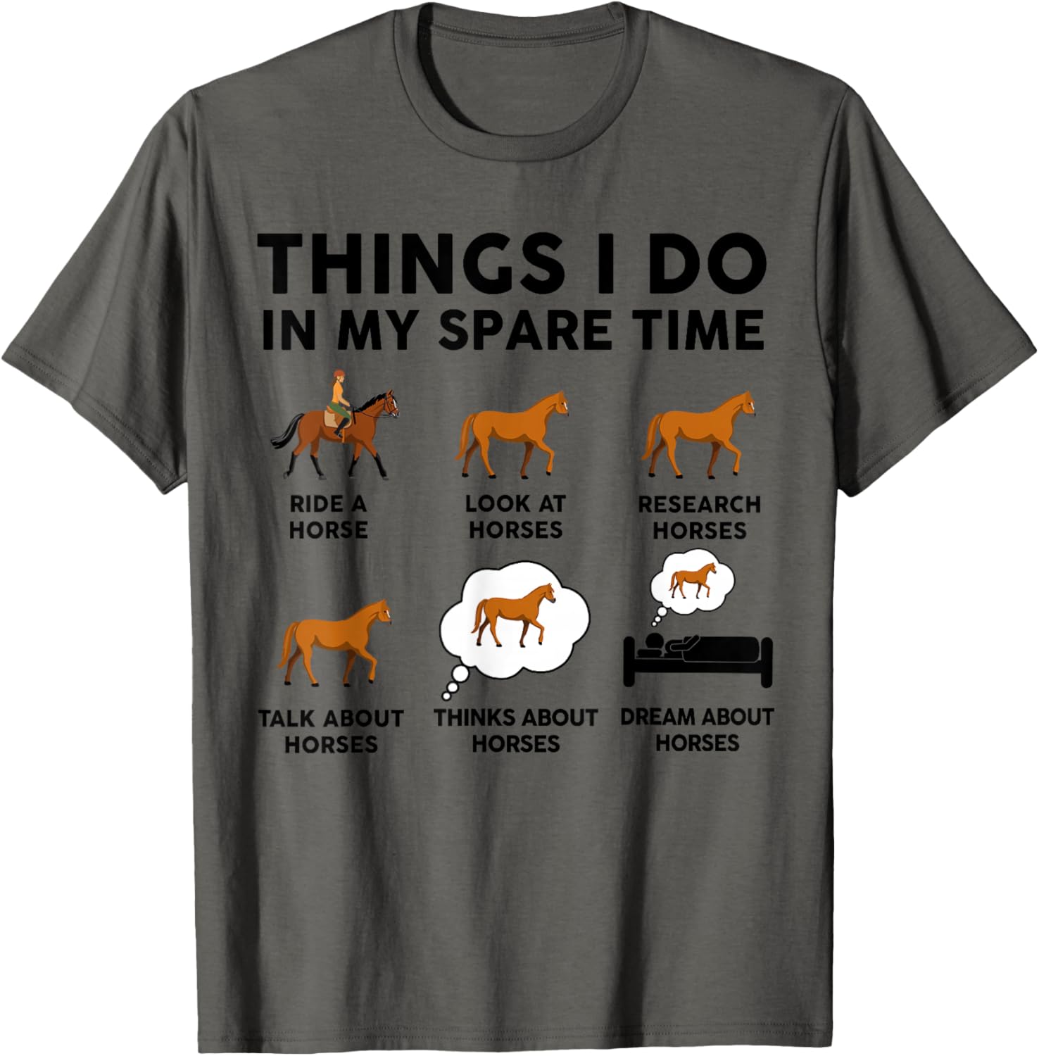 Funny Horse Shirt for Women and Girls Perfect for Horse Lovers - 1