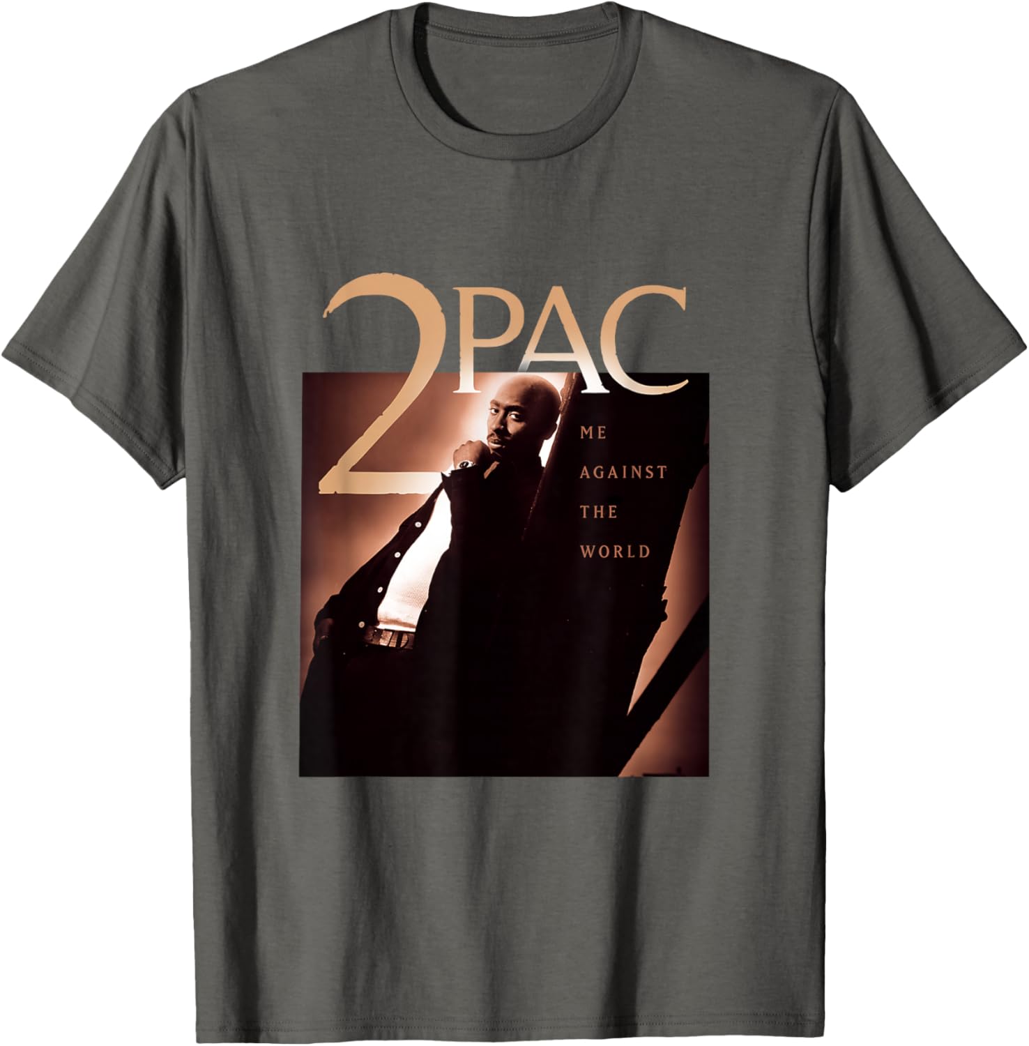 Tupac Shakur Me Against The World Unisex Black Cotton T-Shirt Small - 1