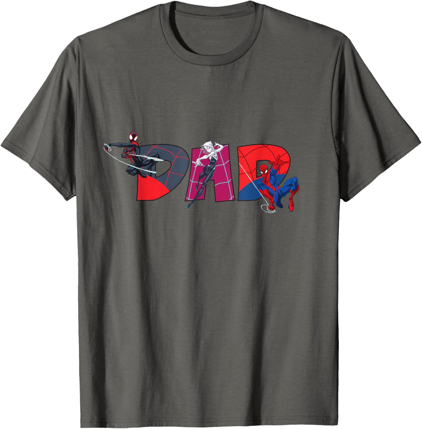 Marvel Spider-Man Trio Dad T-Shirt Perfect for Father's Day and Family Trips - 16