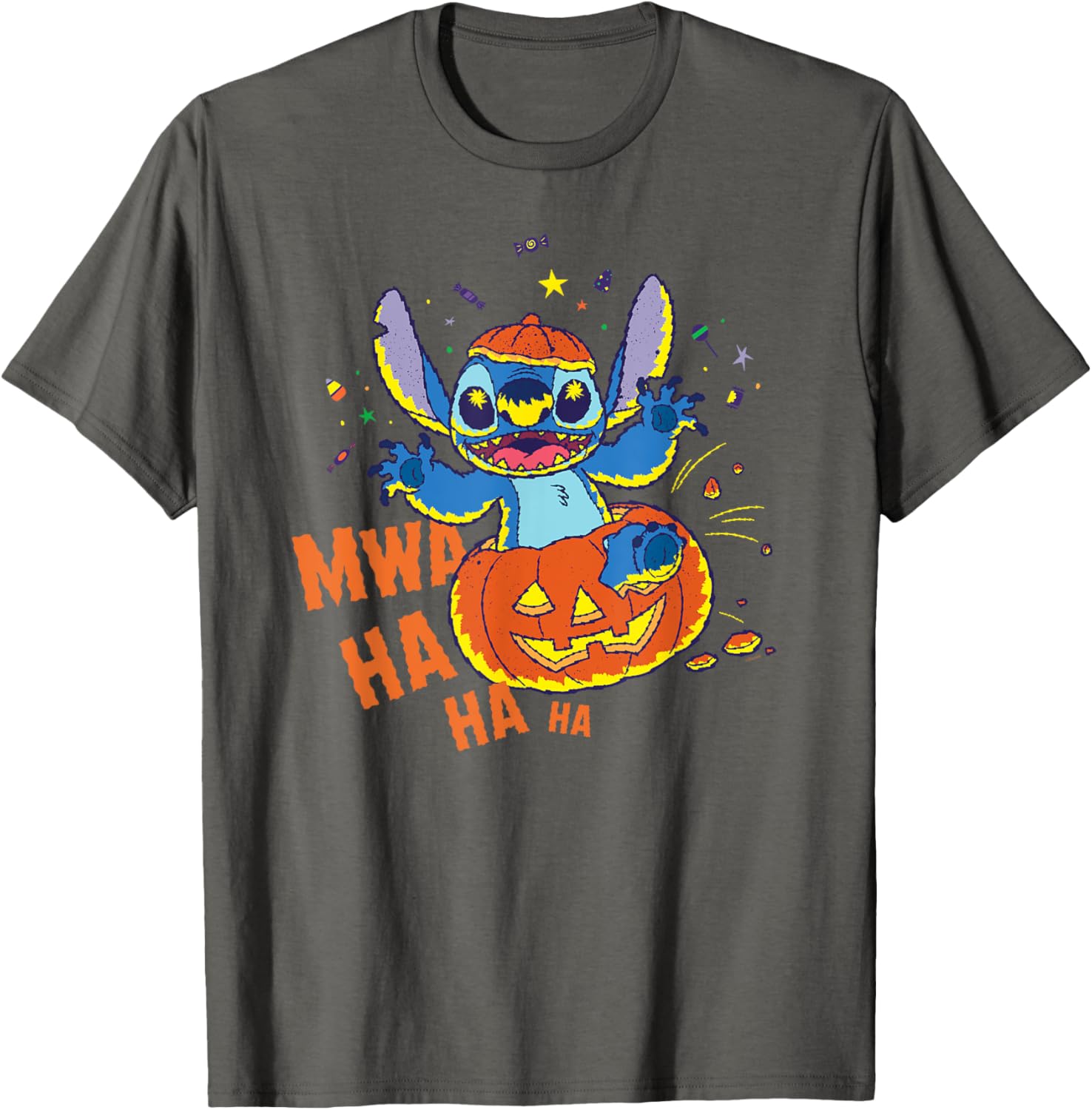 Disney Stitch Jack-o’-Lantern Surprise Halloween T-Shirt for Fun Celebrations - 18