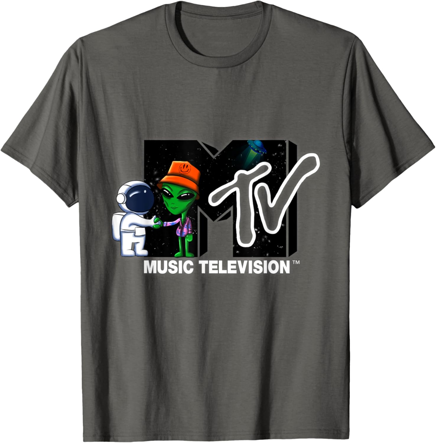Mademark x MTV Astronaut Alien Space T-Shirt Official MTV Logo Design - 10