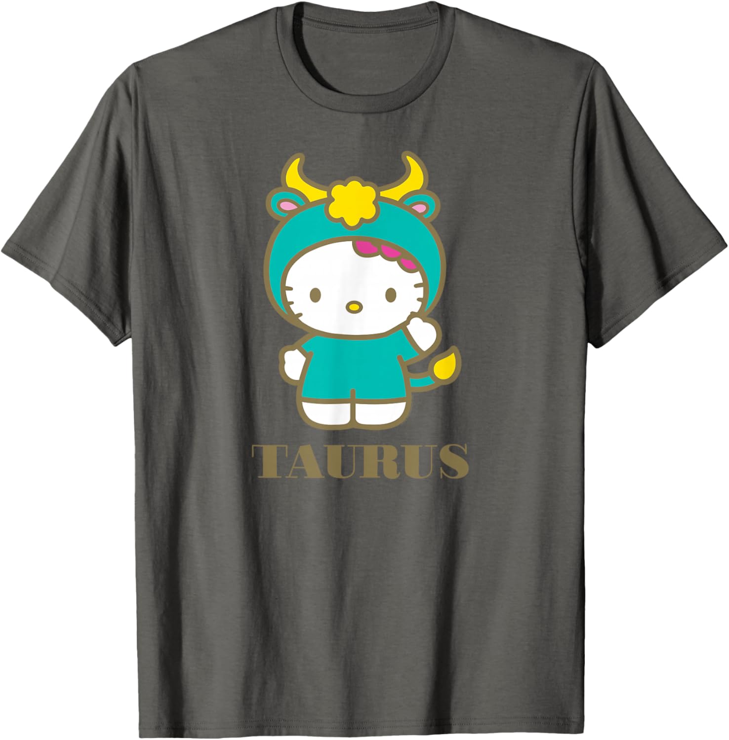 Hello Kitty Taurus Zodiac T-Shirt Cute Astrology Fashion Tee for Fans - 20