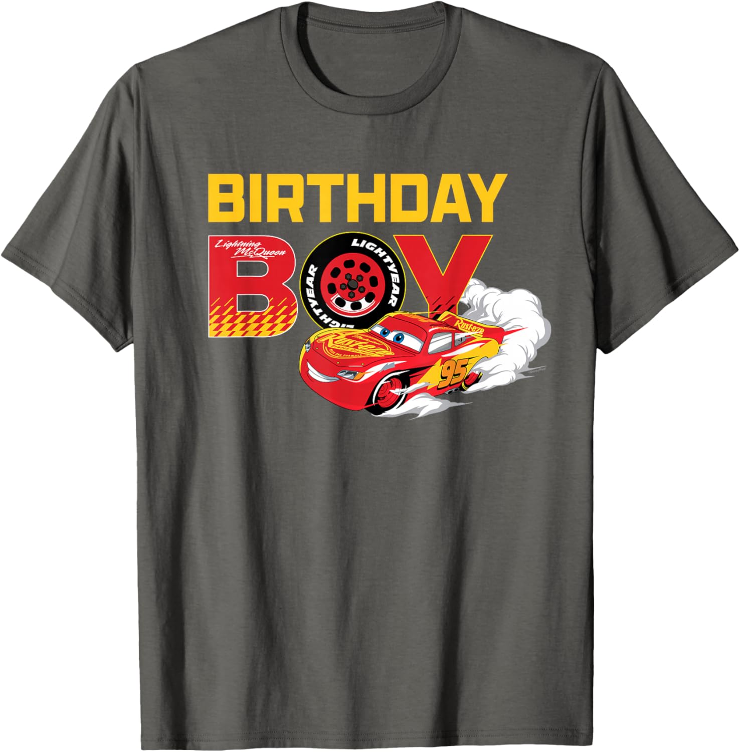 Lightning McQueen Birthday Boy T-Shirt for Disney Pixar Cars Fans - 14