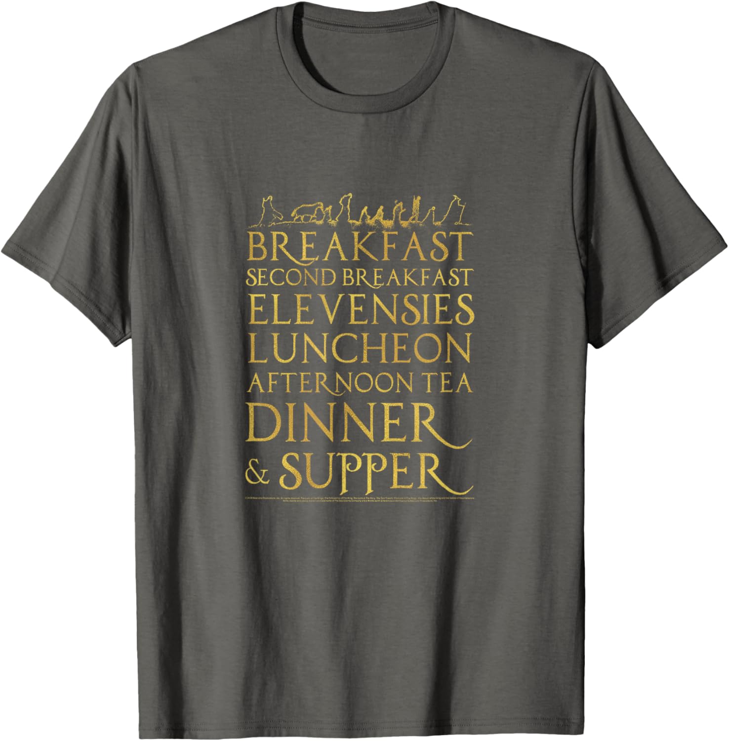 Lord of the Rings Breakfast Second Breakfast T-Shirt for Fans and Hobbits - 8