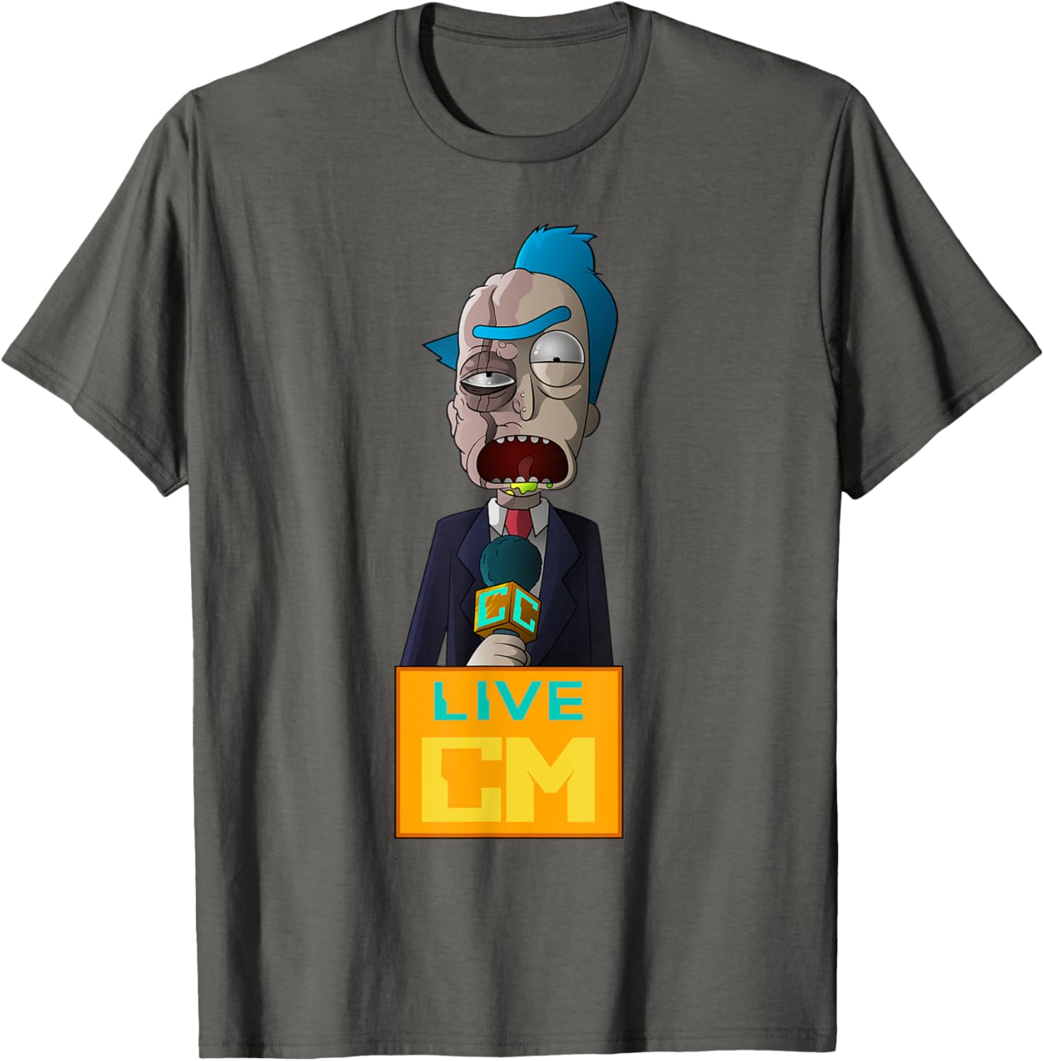 Rick and Morty Reporter Rick 0716-C T-Shirt for Fans and Collectors - 5