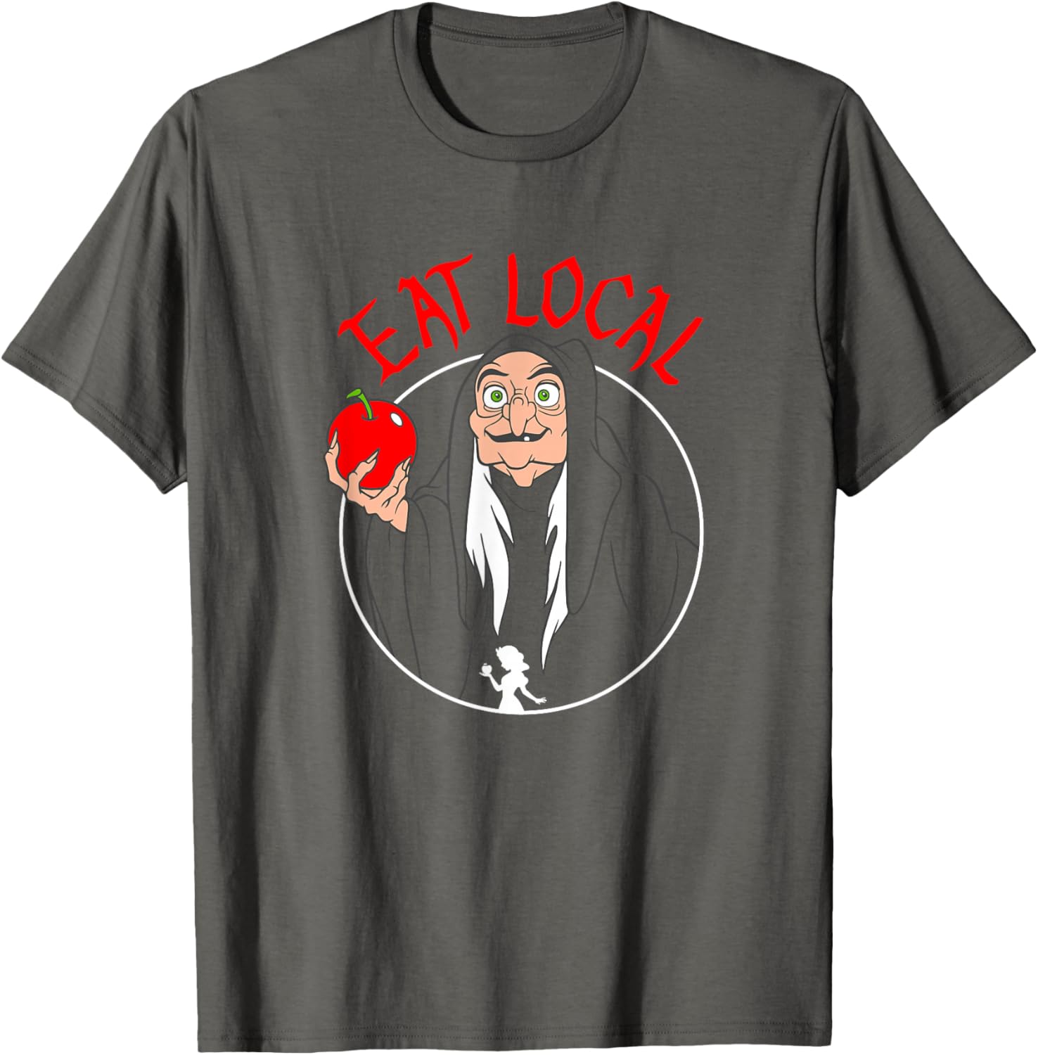 Disney Snow White Evil Queen Apple T-Shirt for Fans of Fairy Tales - 6