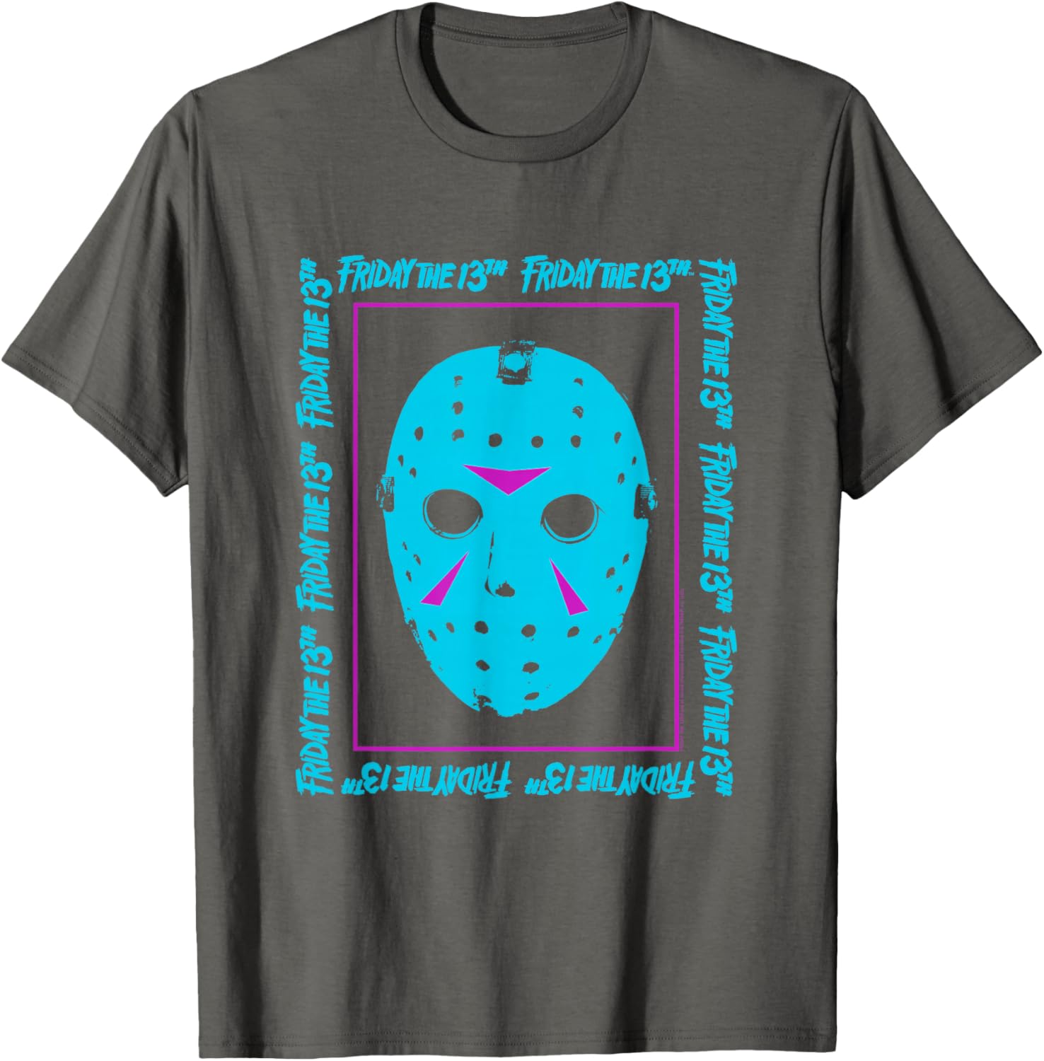 Ripple Junction Friday the 13th 1980 Blue Mask Frame T-Shirt for Fans - 2