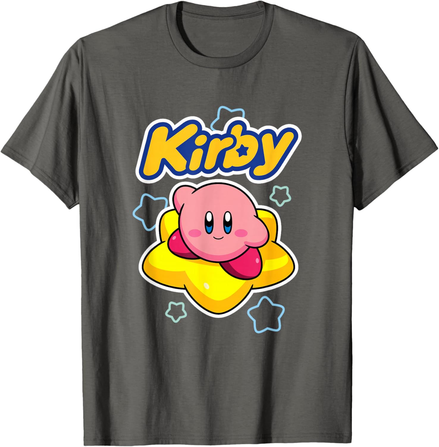 Kirby Big Star Surfing Portrait T-Shirt for Fans of Nintendo Adventure - 7