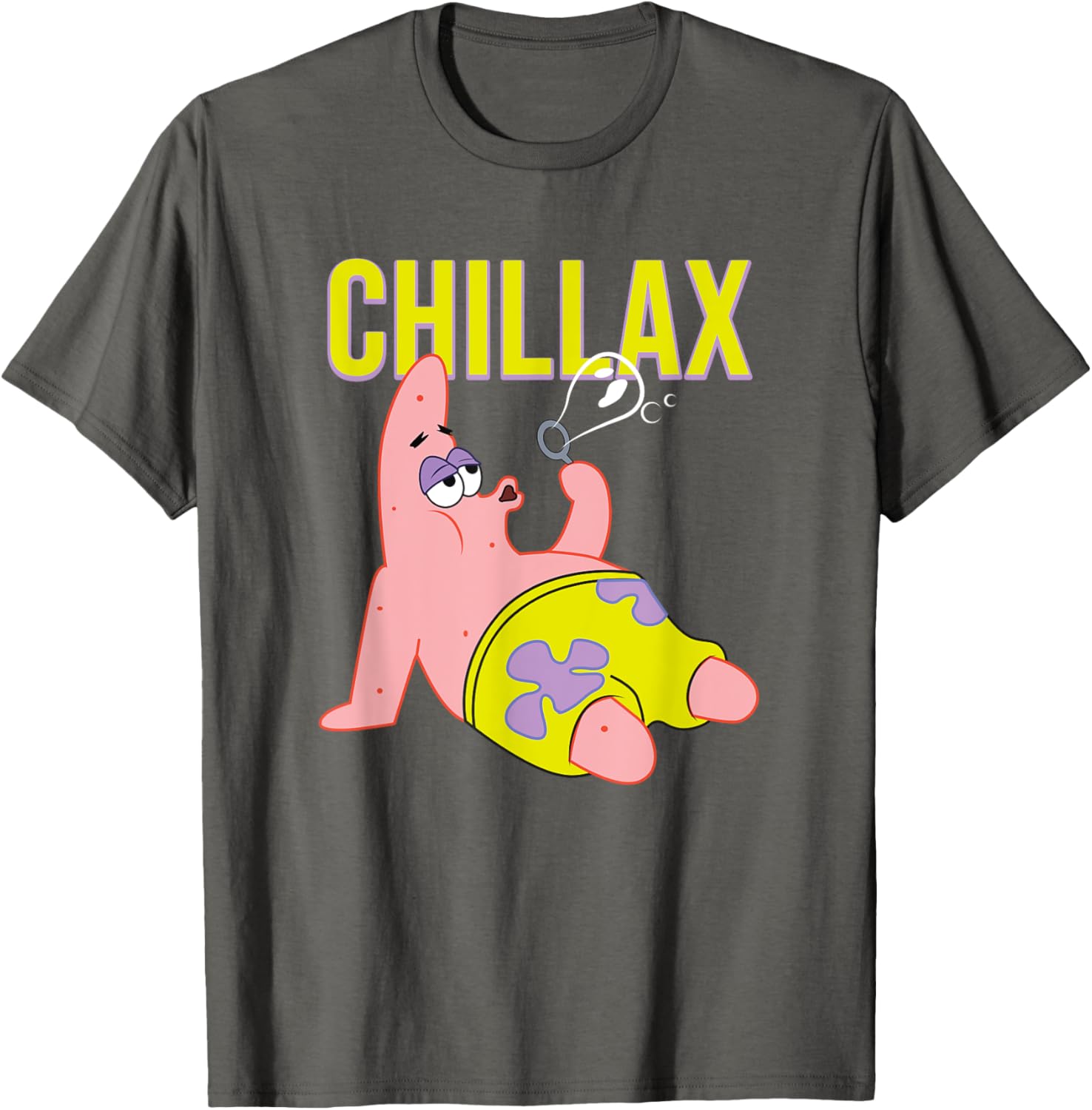 Mademark SpongeBob Patrick Star Chillax T-Shirt for Fun Summer Style - 8